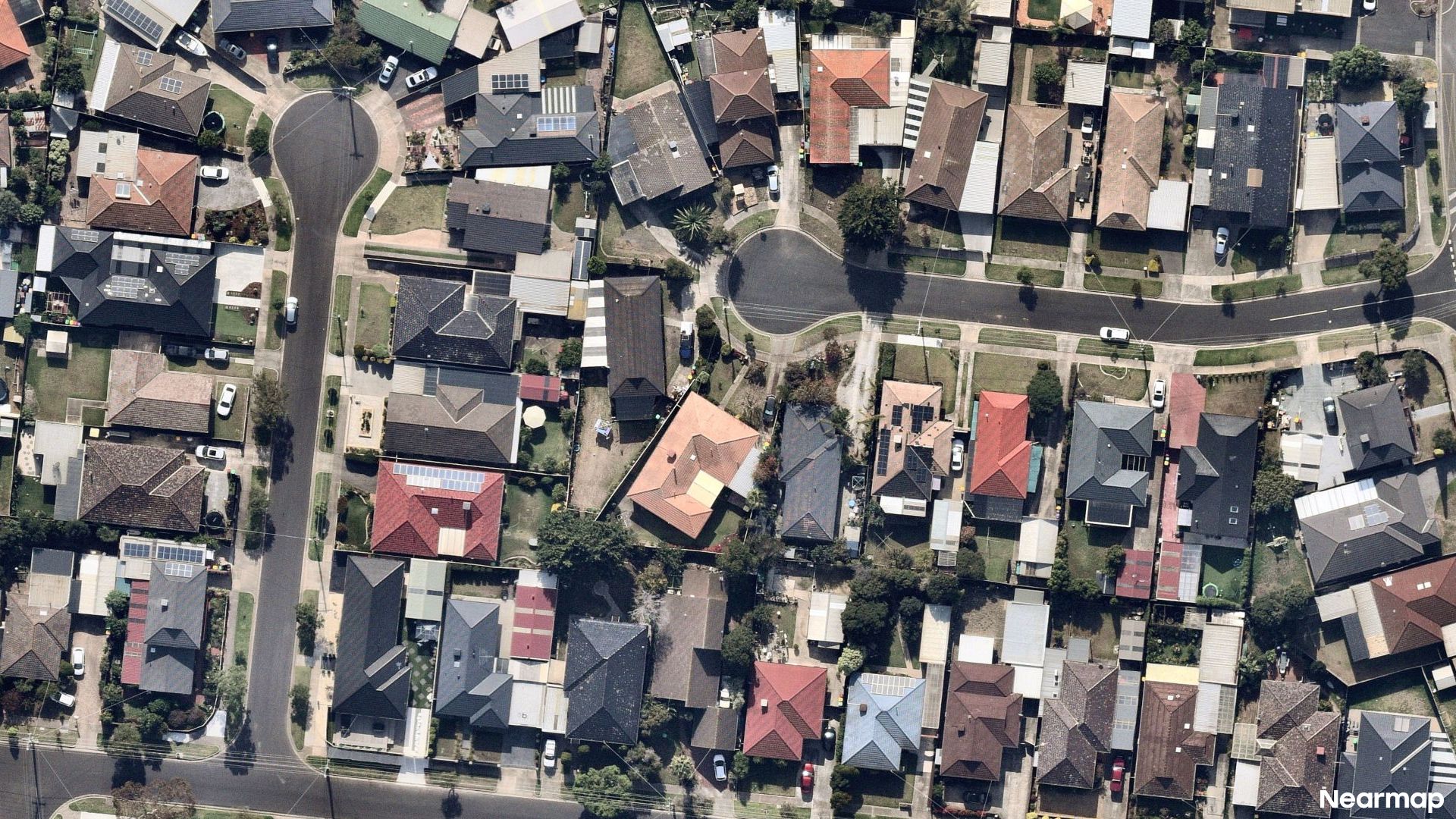 Vertical aerial view