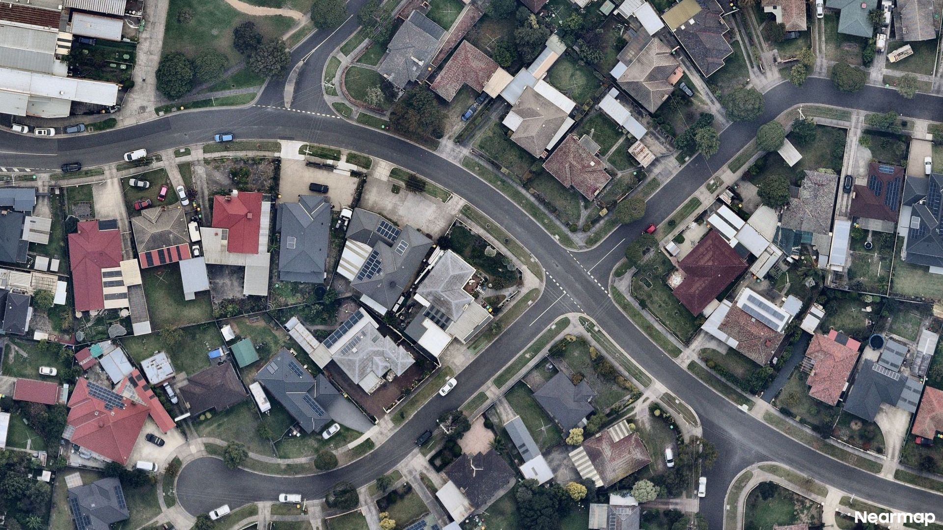 Vertical aerial view