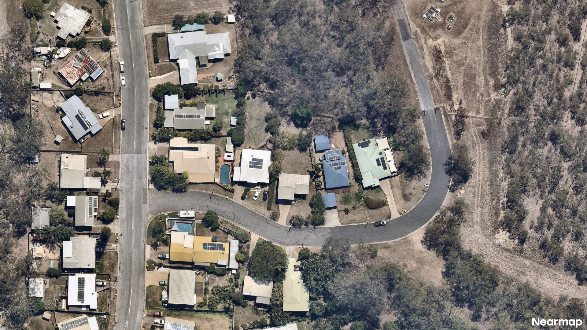 Vertical aerial view