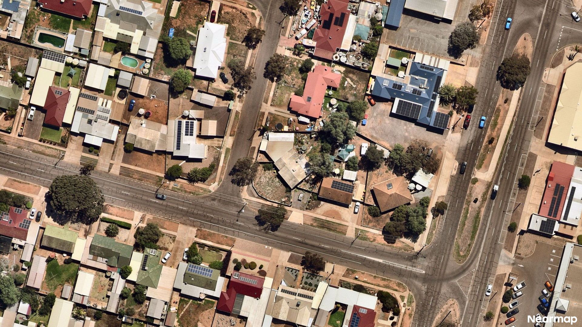 Vertical aerial view