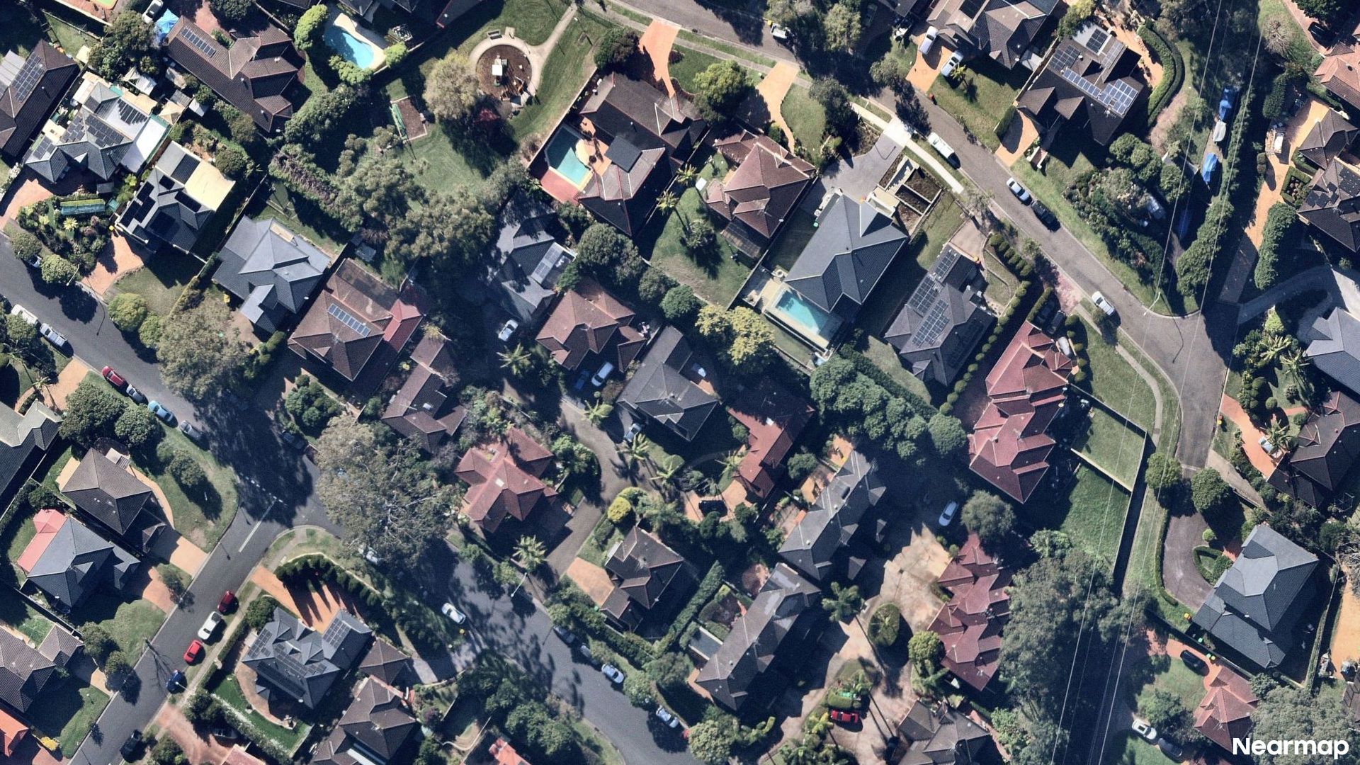 Vertical aerial view