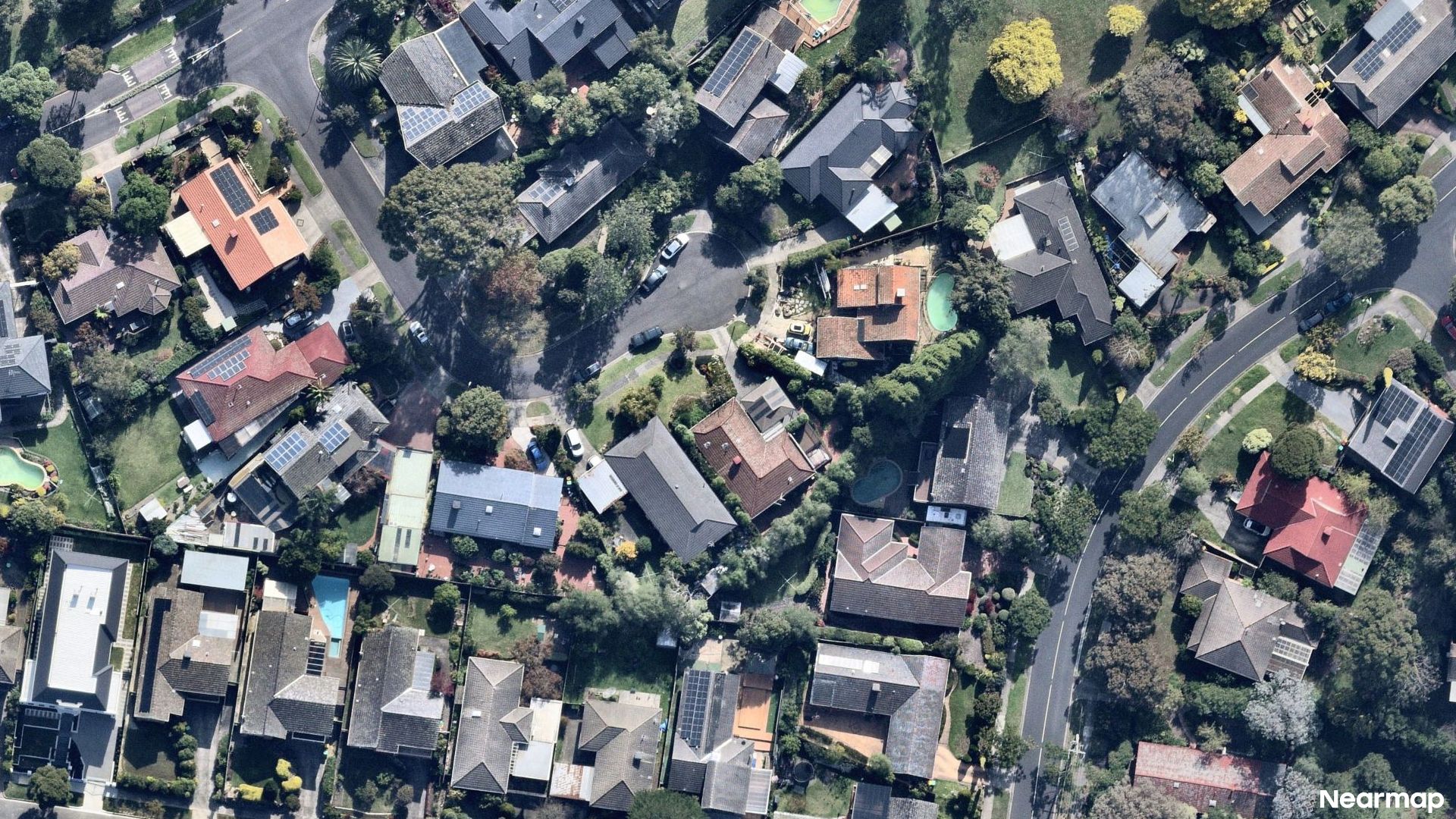Vertical aerial view