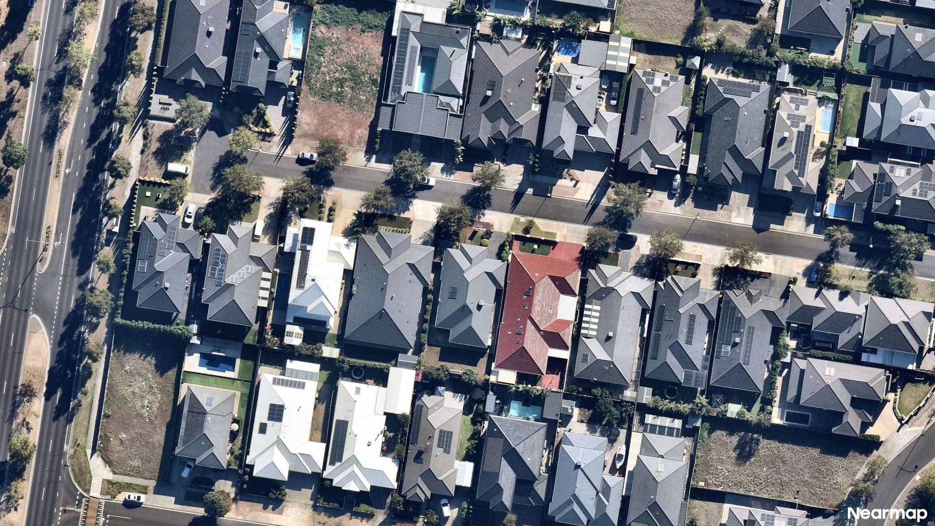 Vertical aerial view