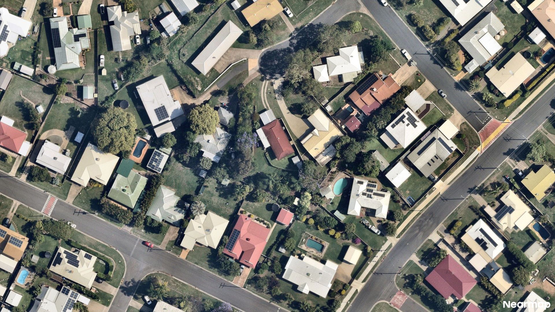 Vertical aerial view