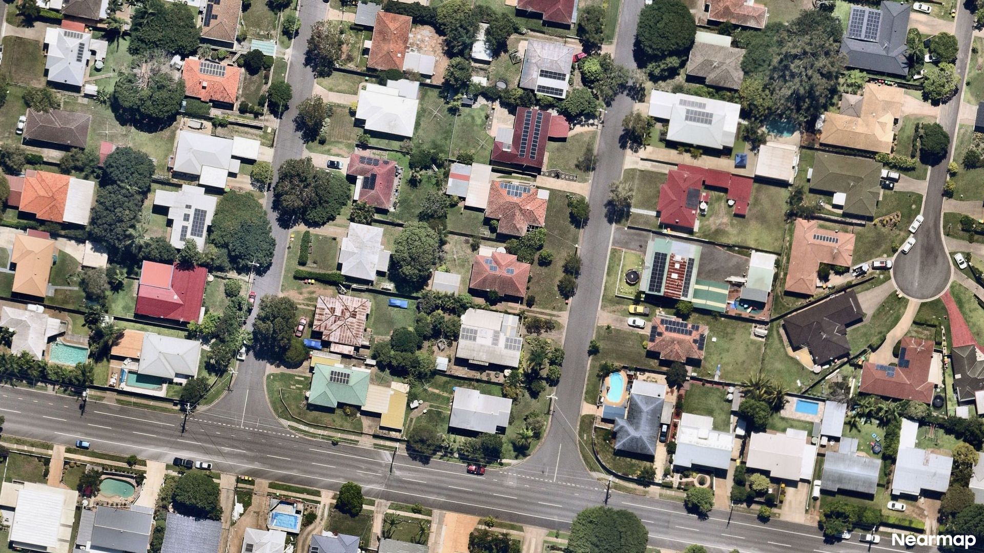 Vertical aerial view