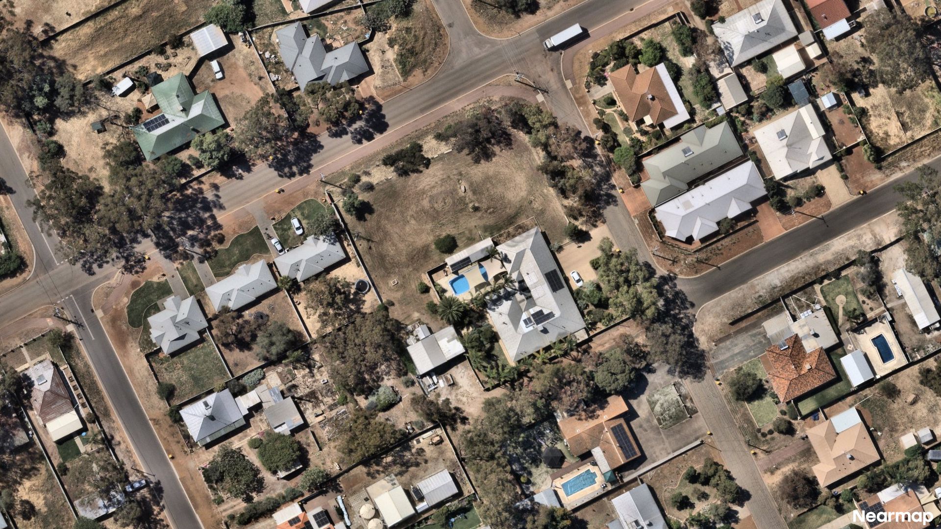 Vertical aerial view