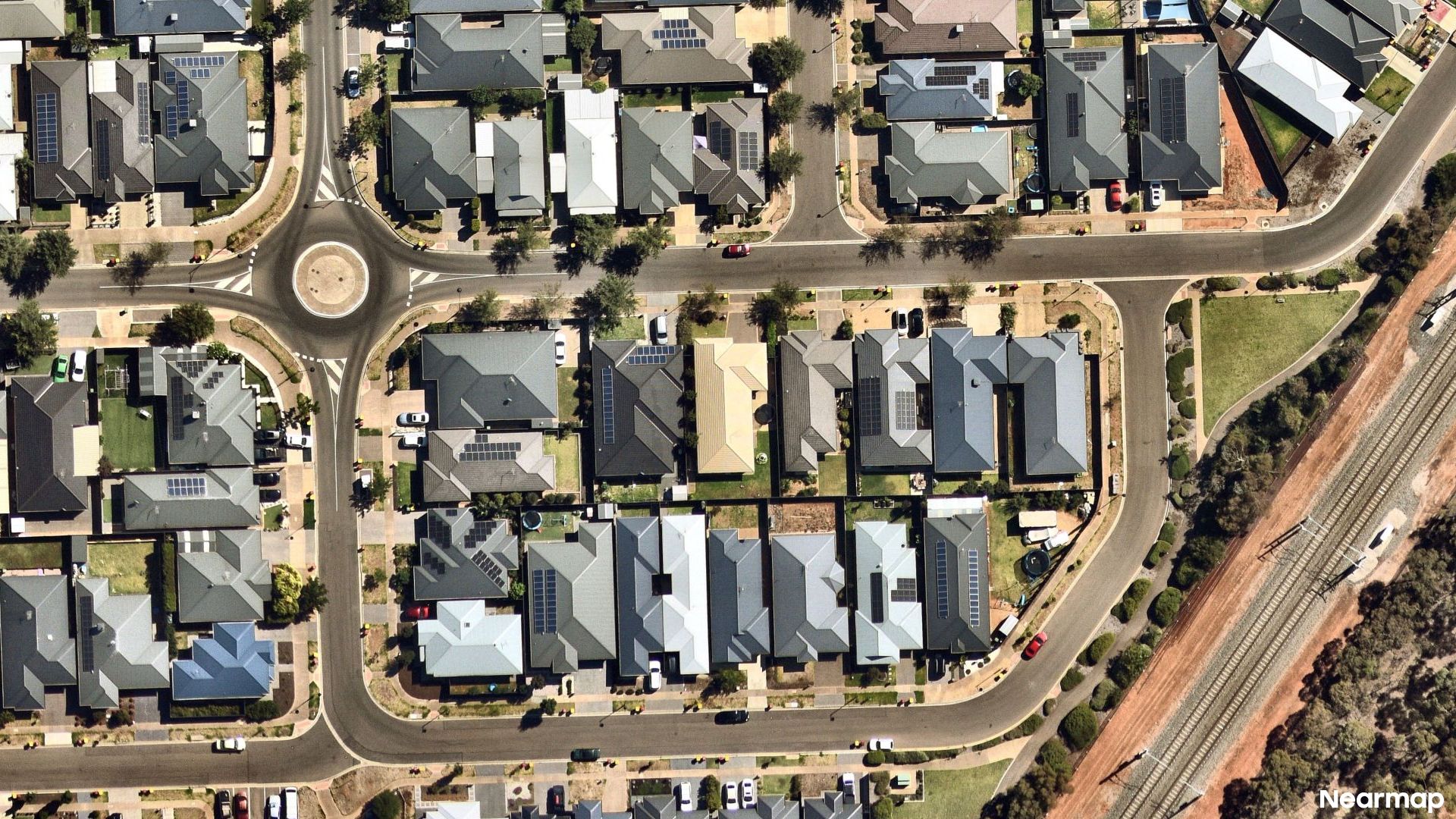 Vertical aerial view