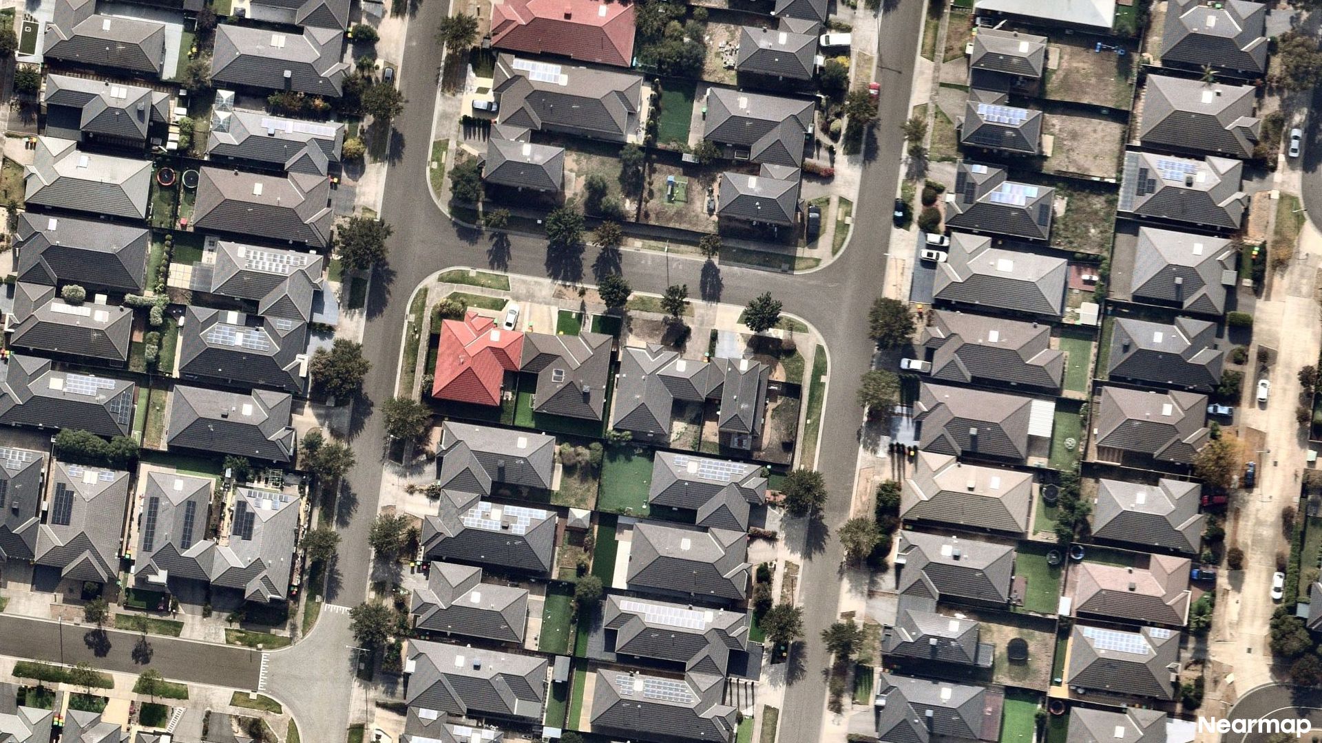 Vertical aerial view