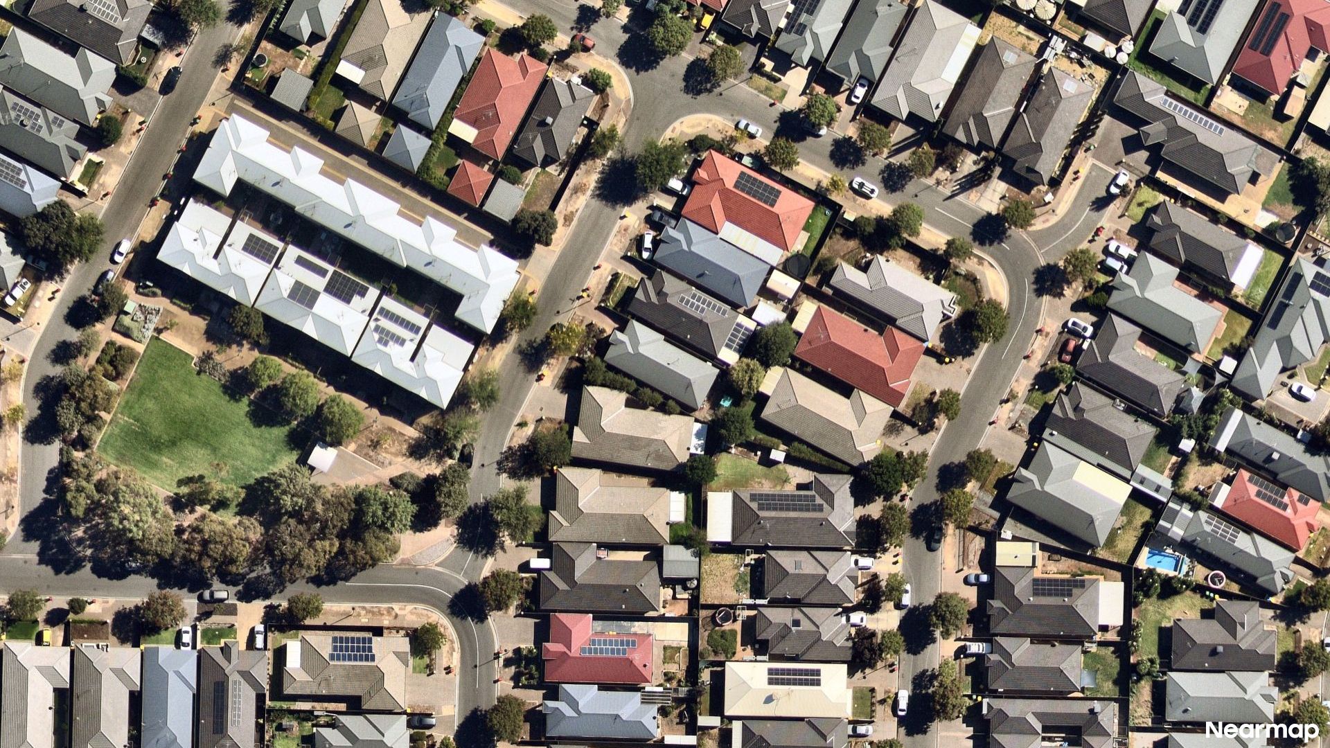 Vertical aerial view