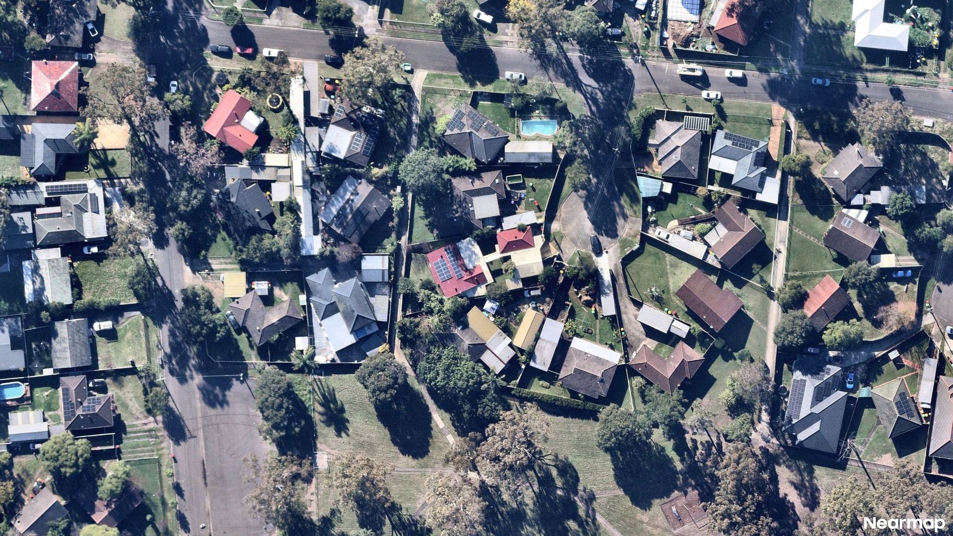 Vertical aerial view