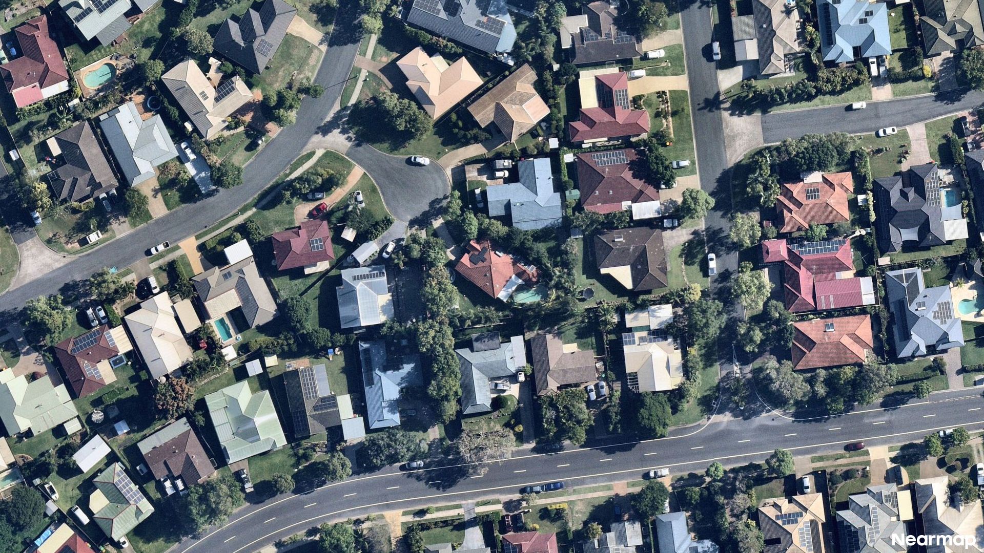 Vertical aerial view