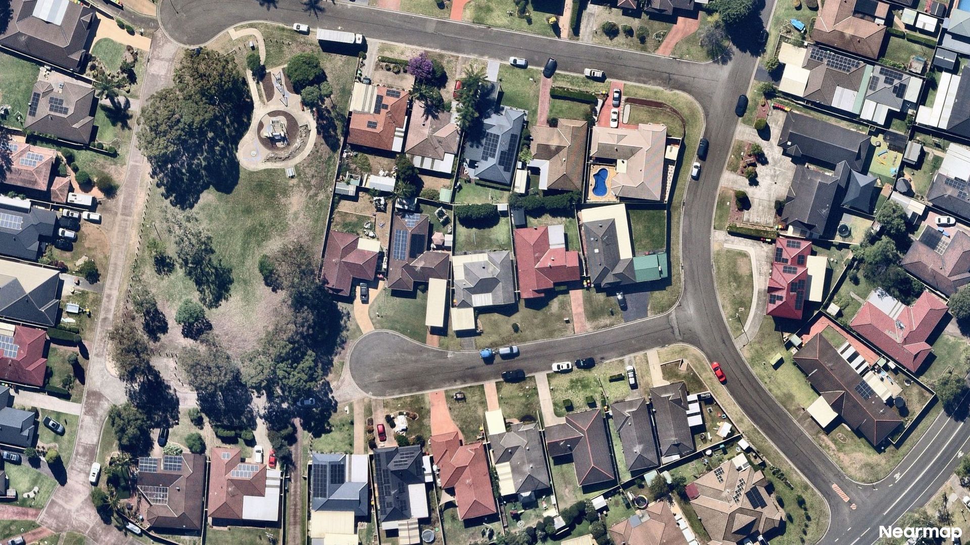 Vertical aerial view