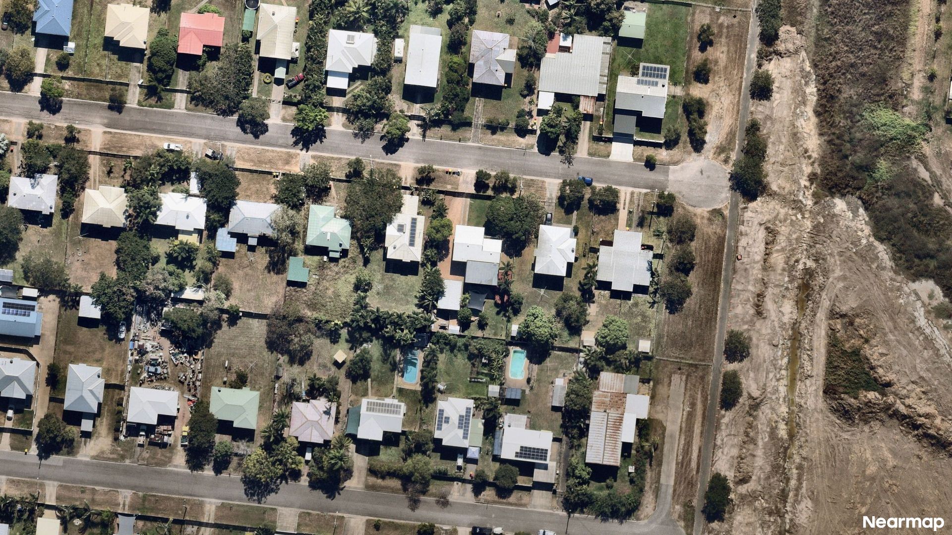 Vertical aerial view