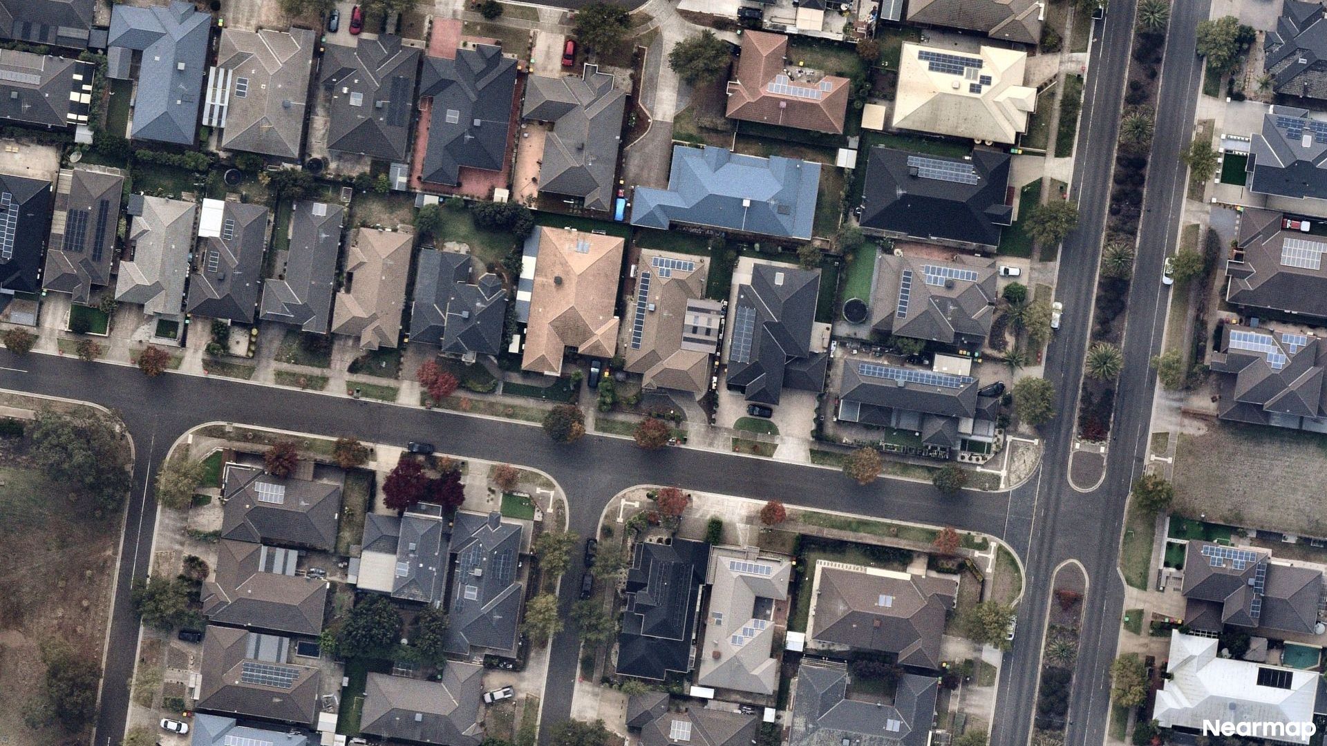 Vertical aerial view