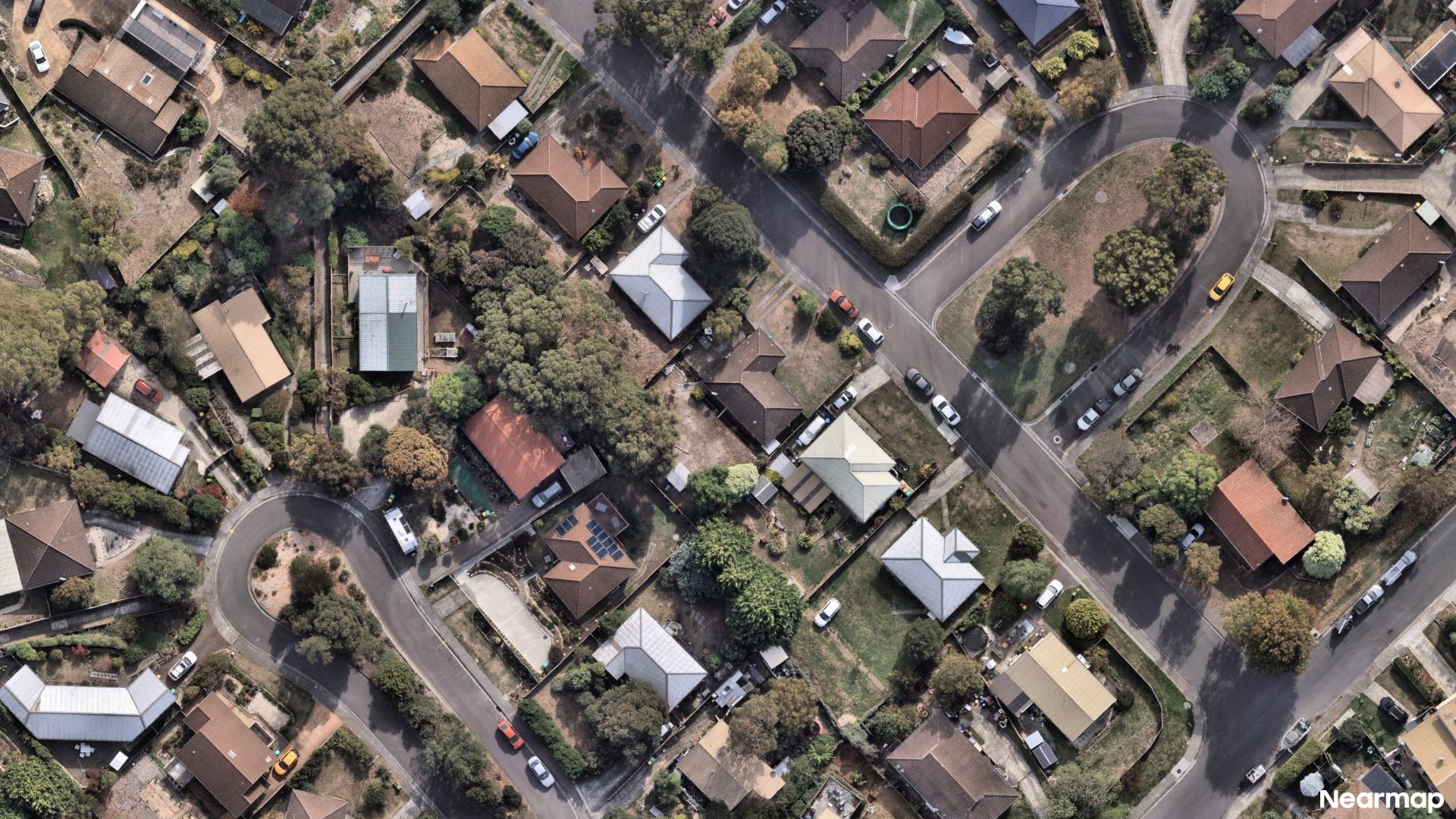 Vertical aerial view