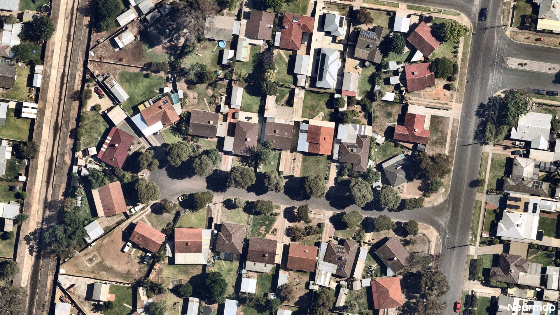 Vertical aerial view