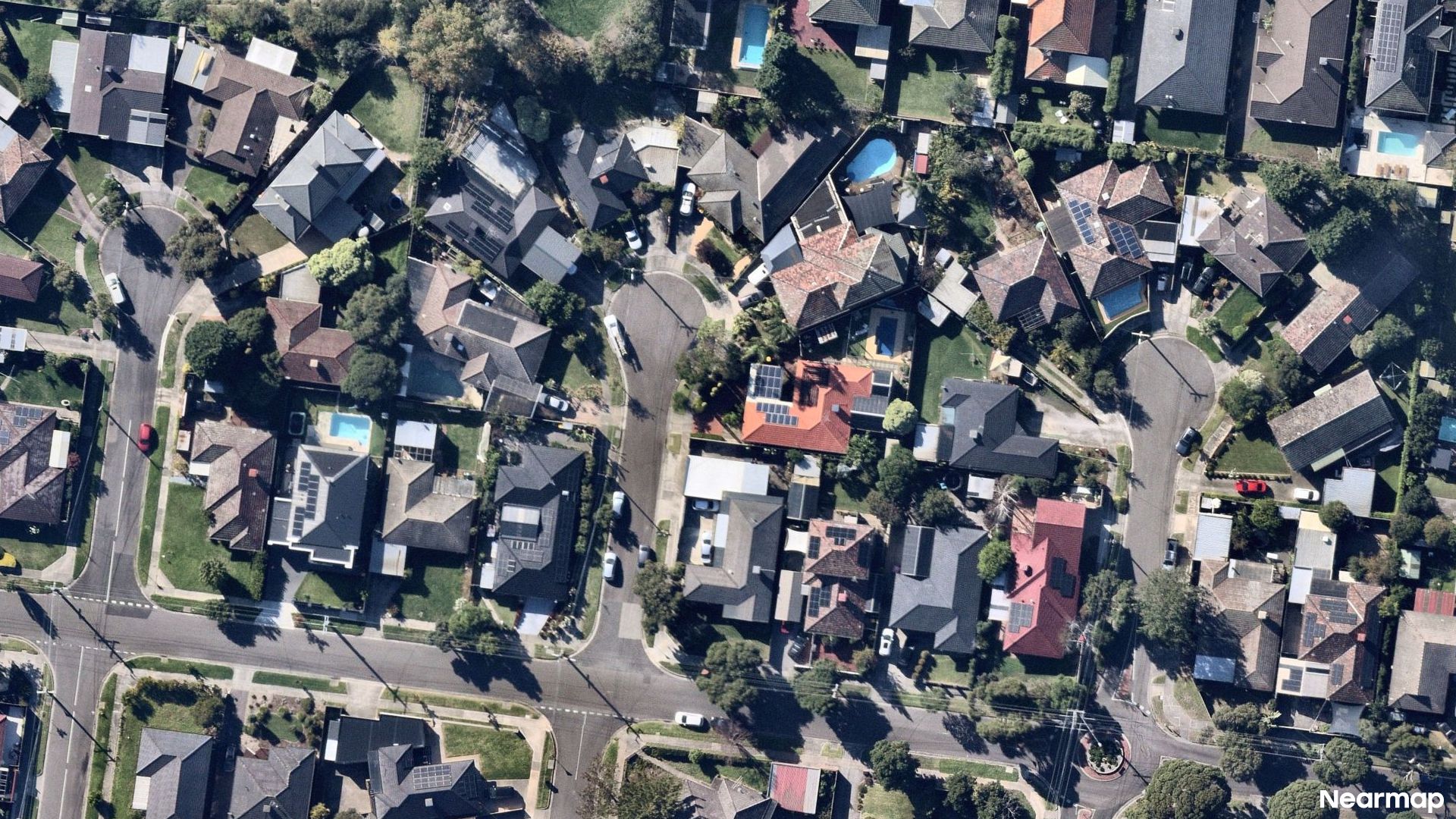 Vertical aerial view