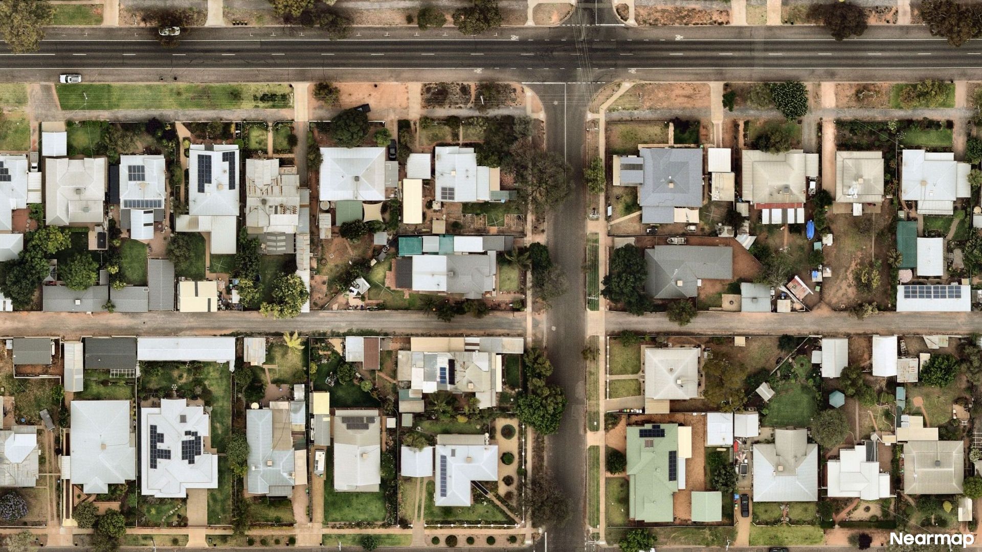 Vertical aerial view