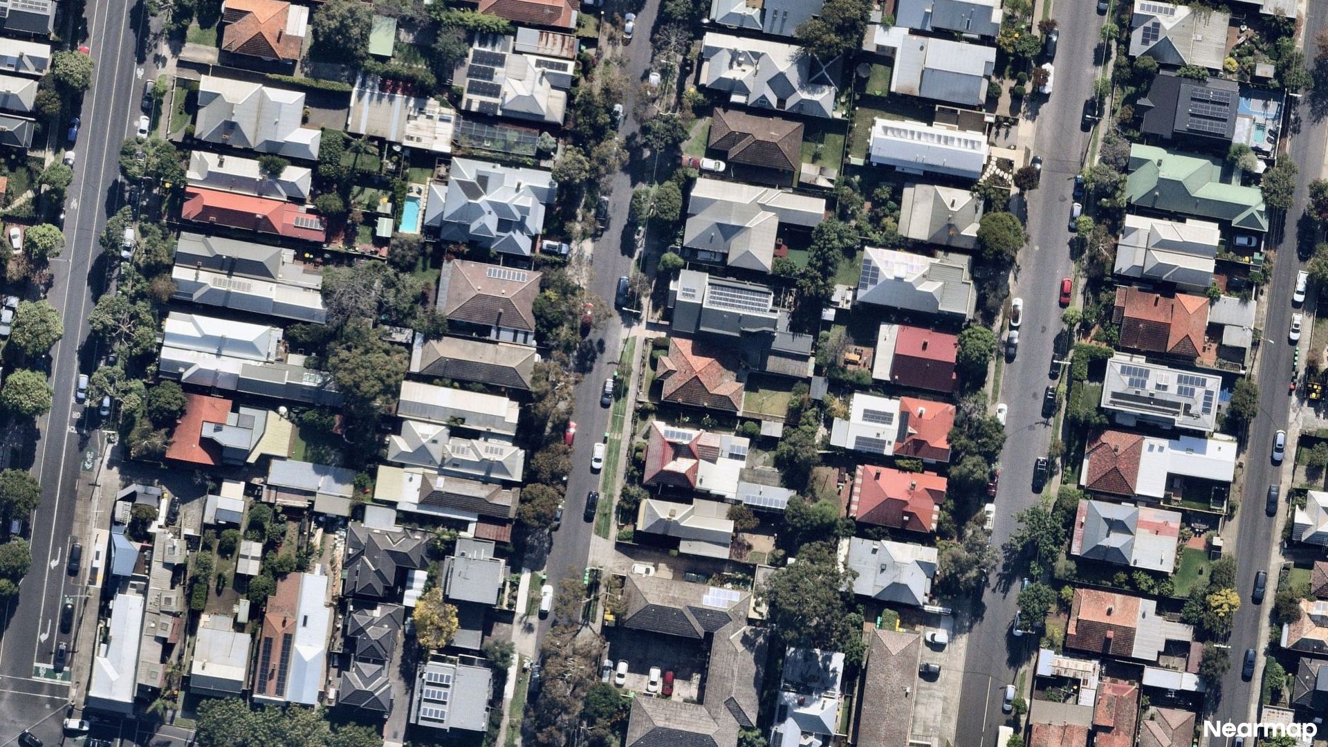Vertical aerial view