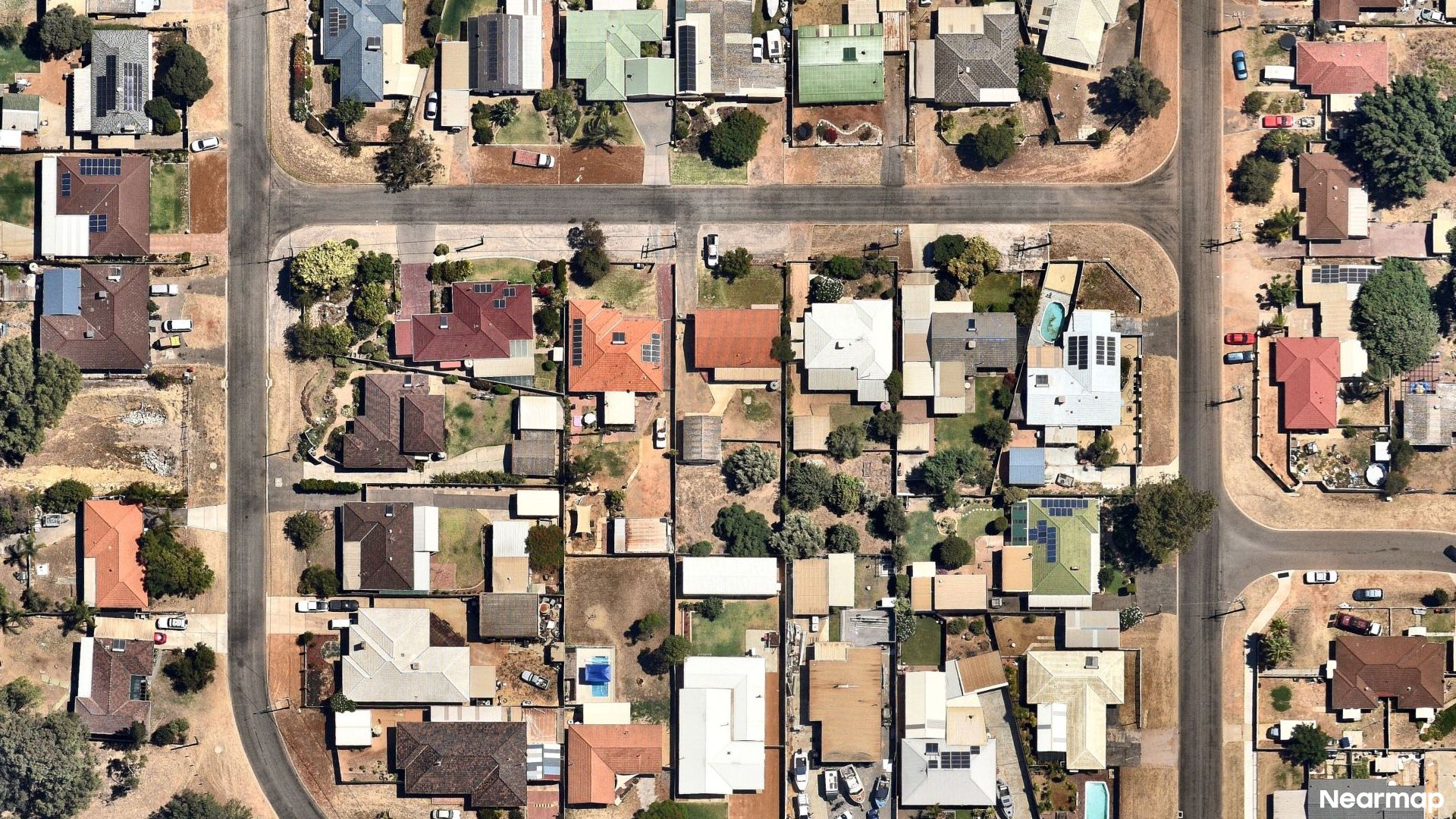 Vertical aerial view