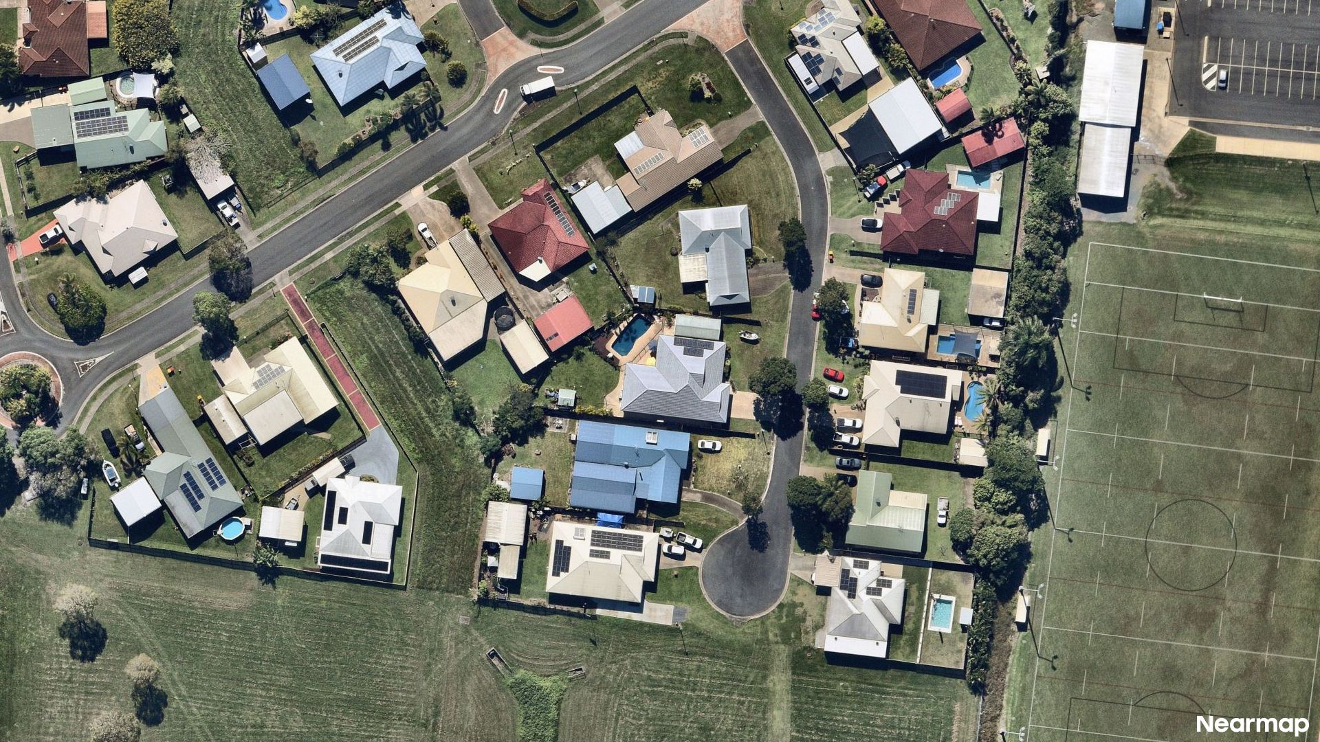 Vertical aerial view