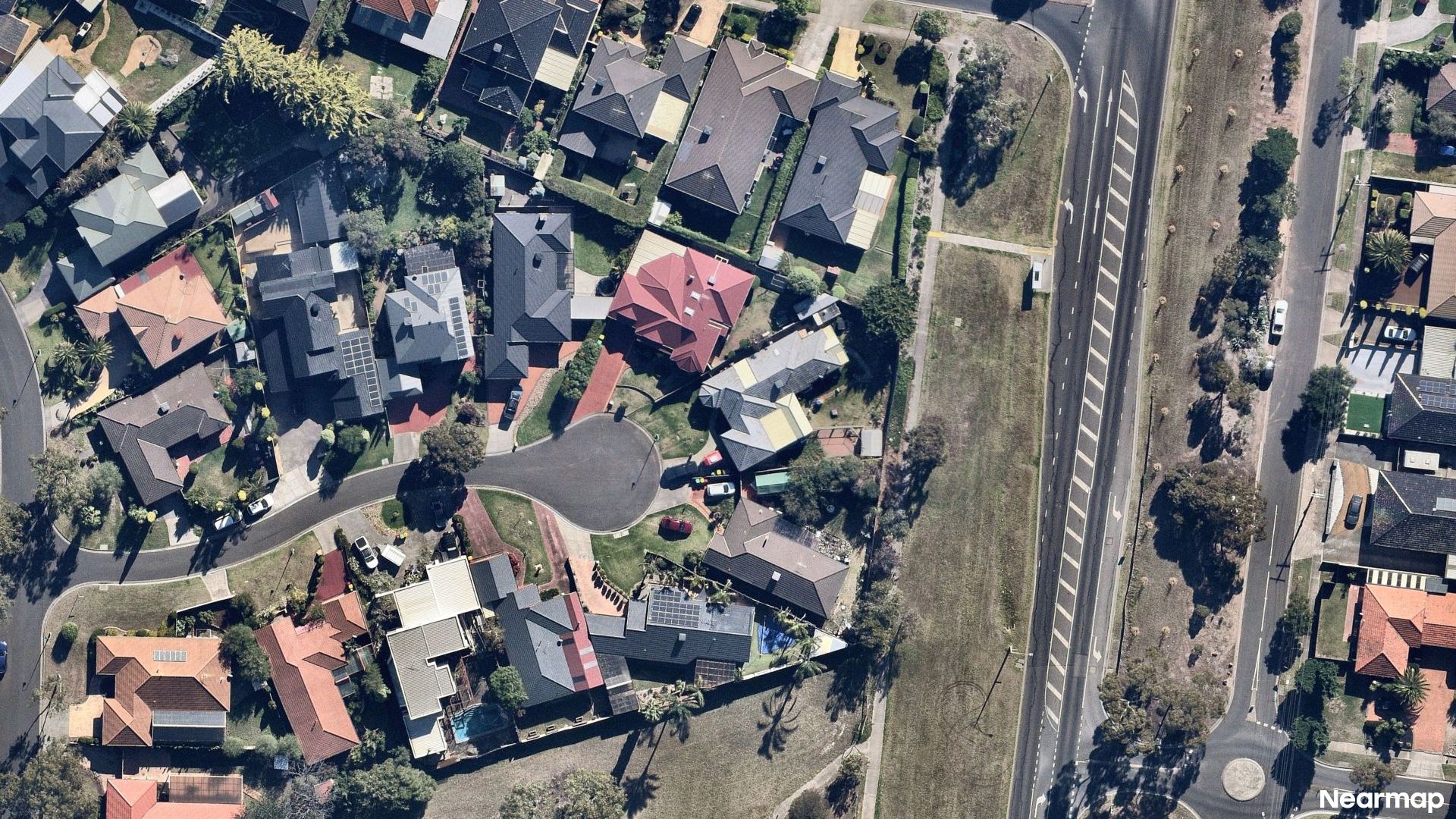 Vertical aerial view