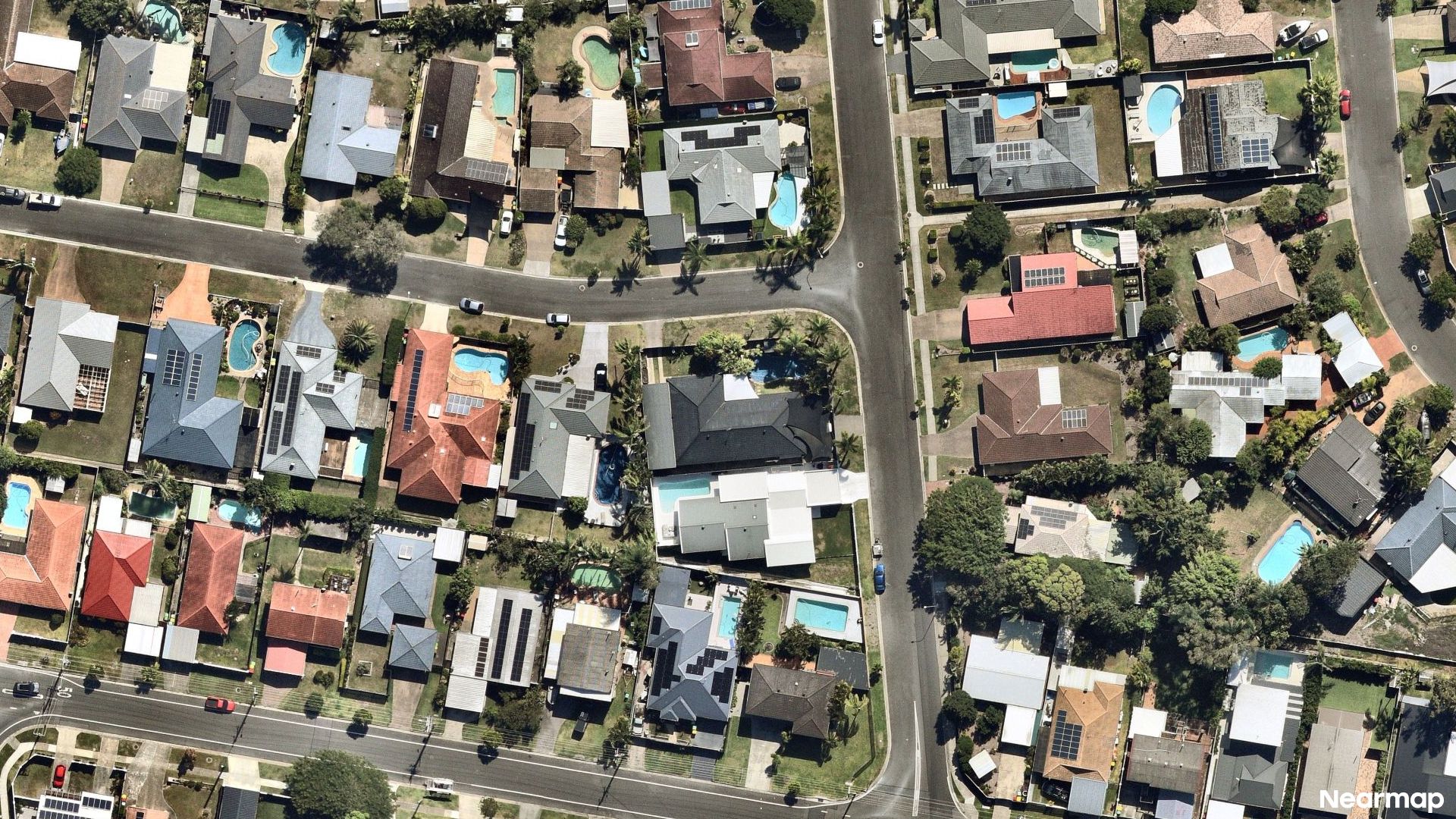 Vertical aerial view