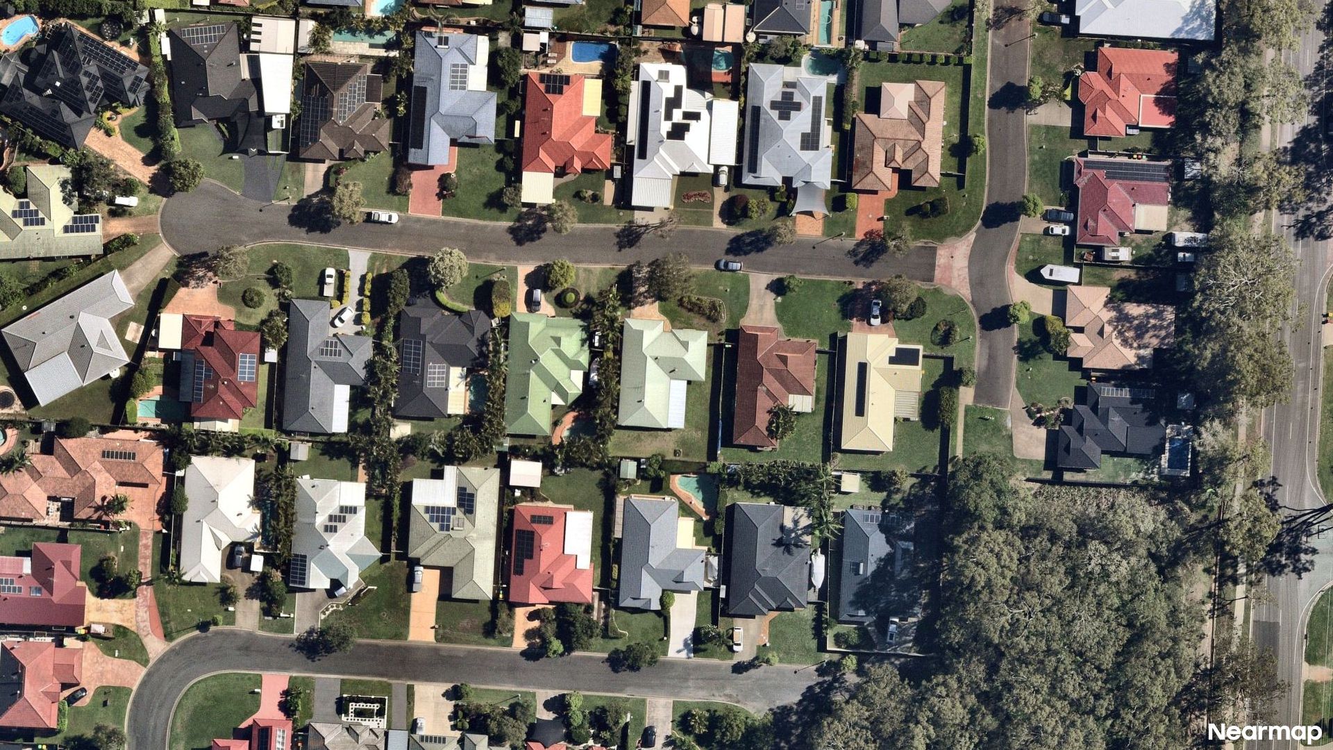 Vertical aerial view