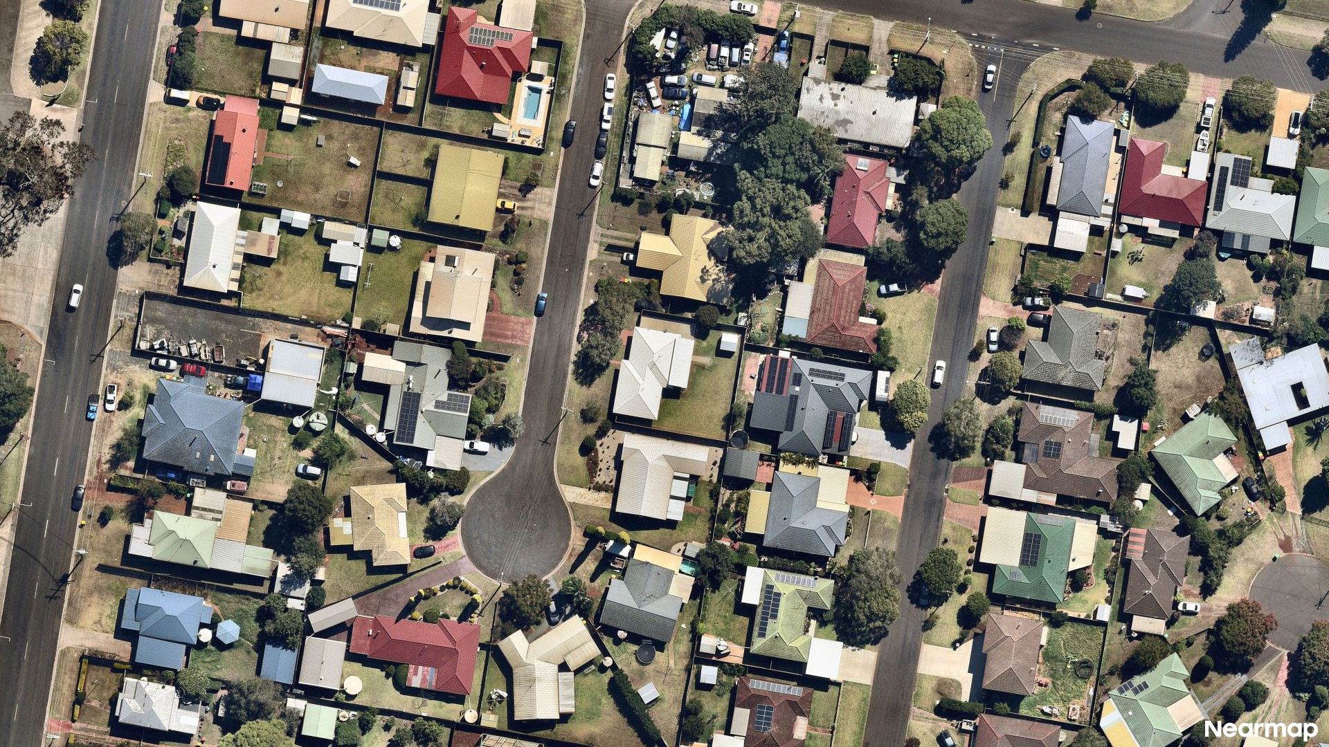 Vertical aerial view