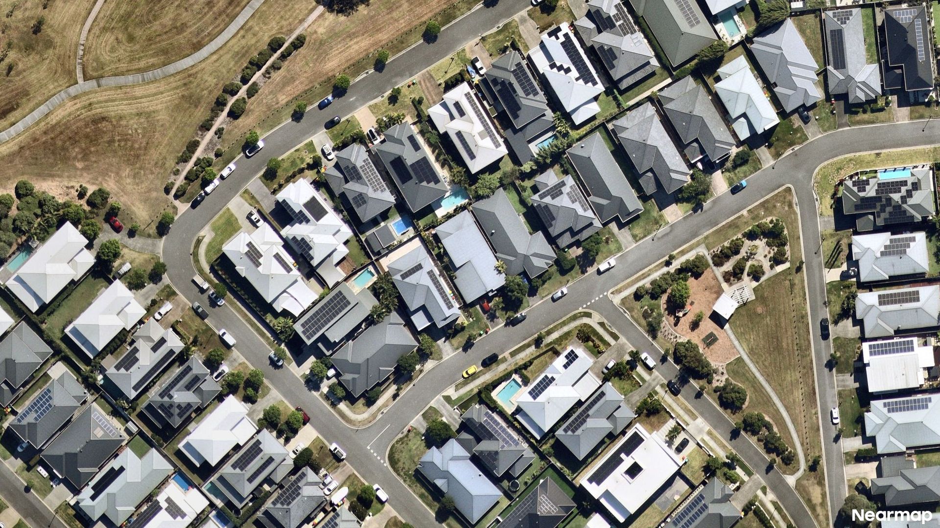 Vertical aerial view