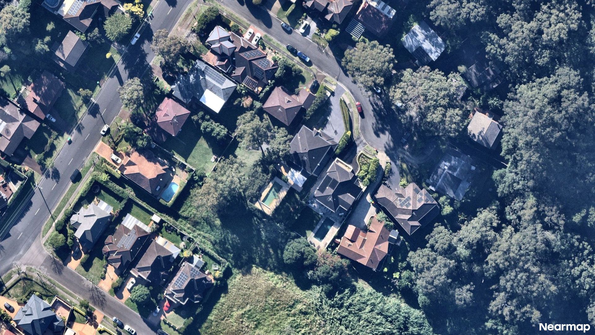 Vertical aerial view