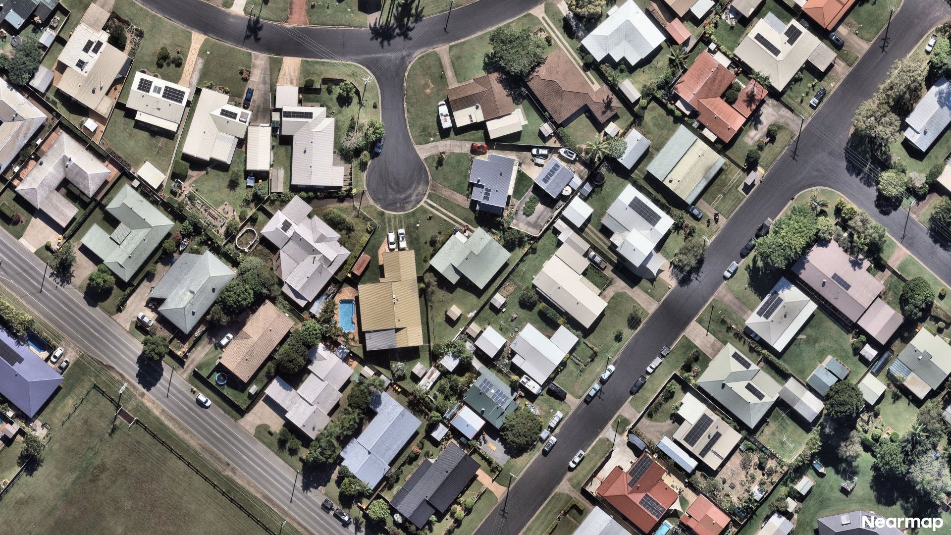 Vertical aerial view