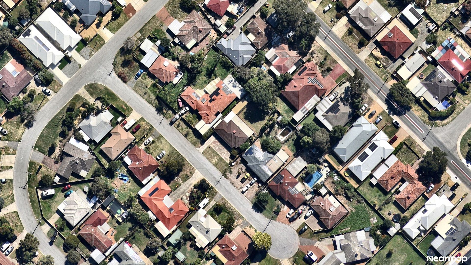 Vertical aerial view