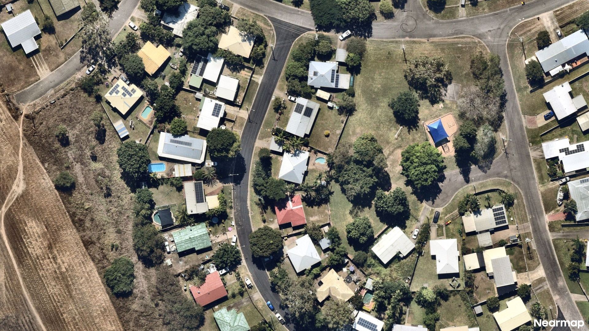 Vertical aerial view
