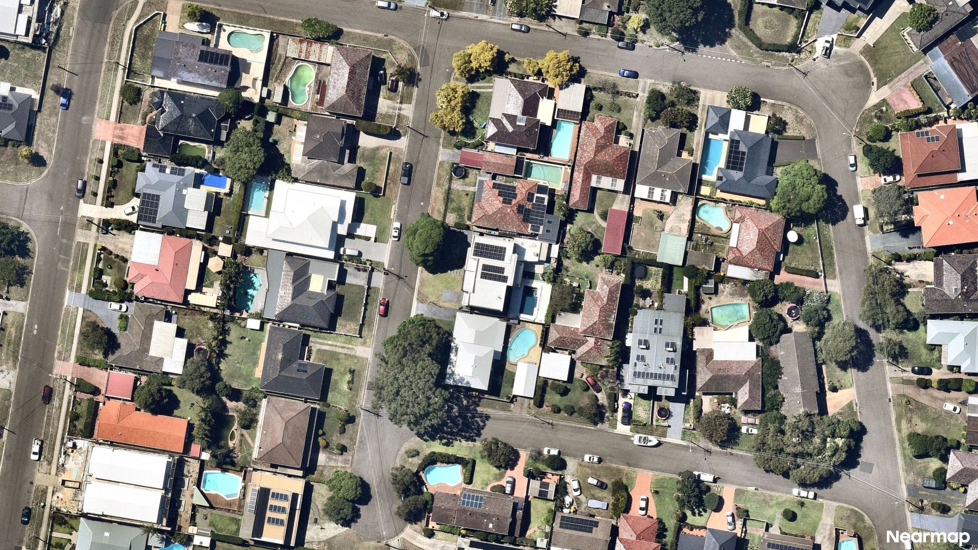 Vertical aerial view