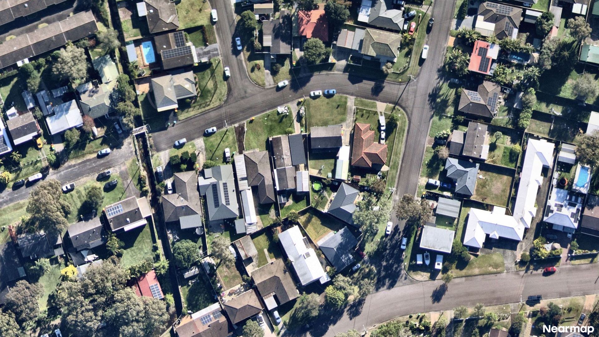 Vertical aerial view