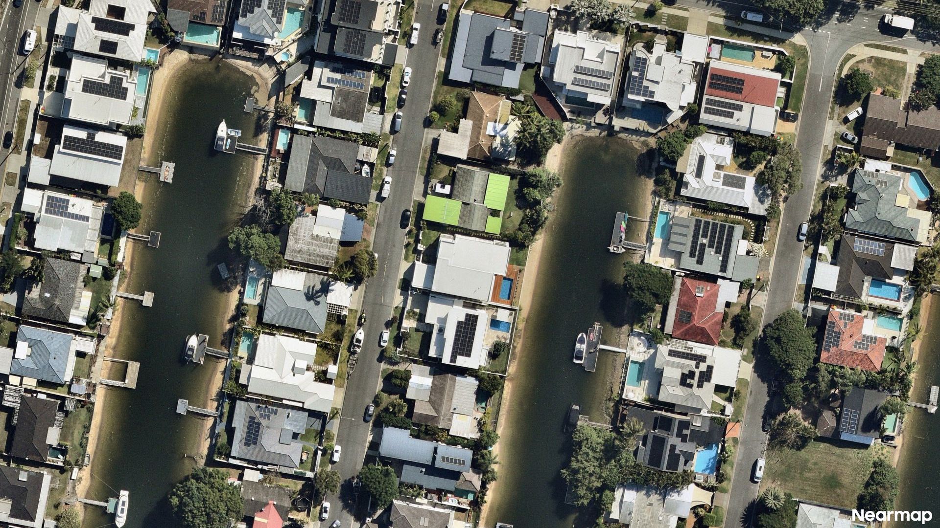 Vertical aerial view