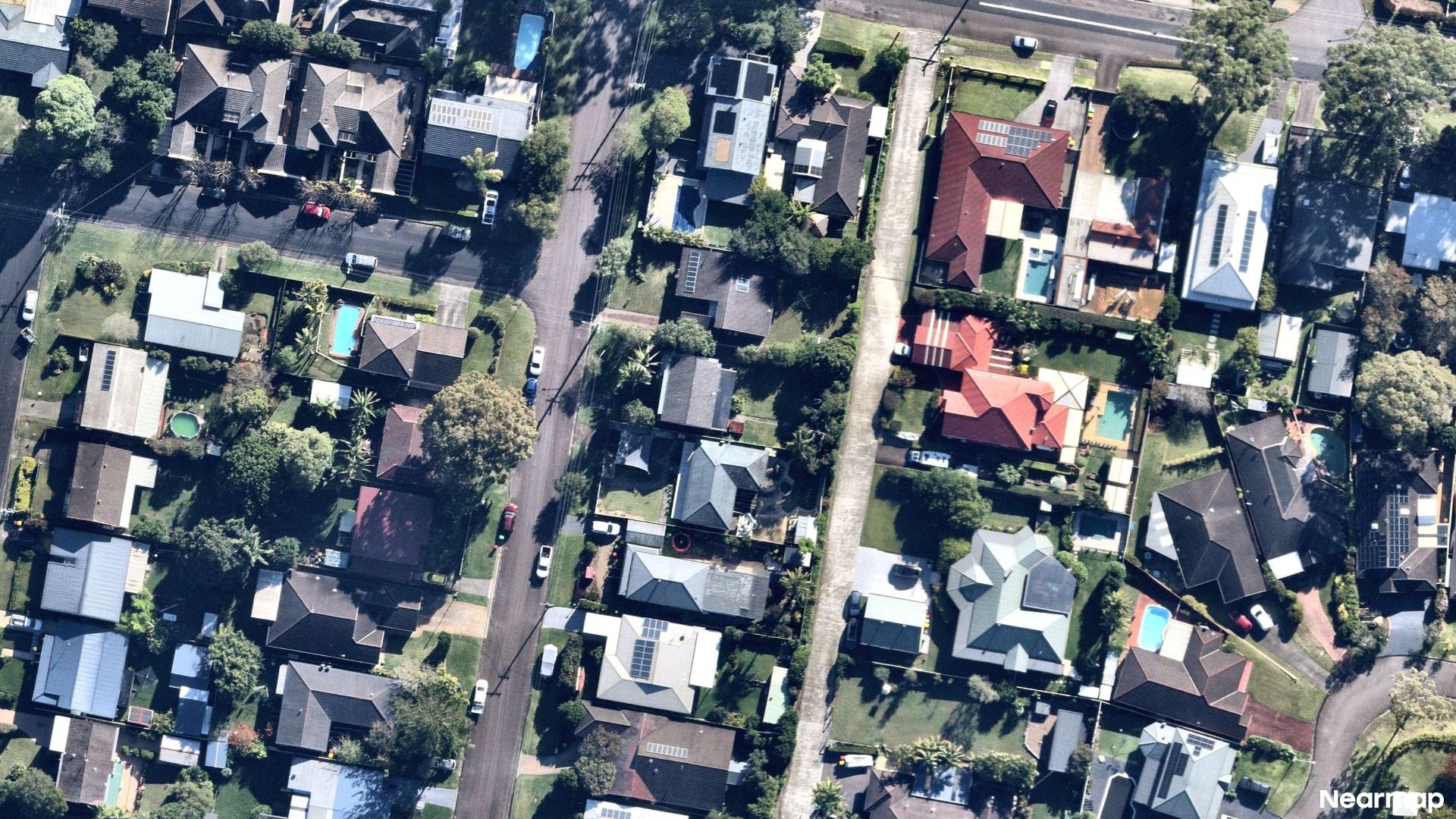 Vertical aerial view