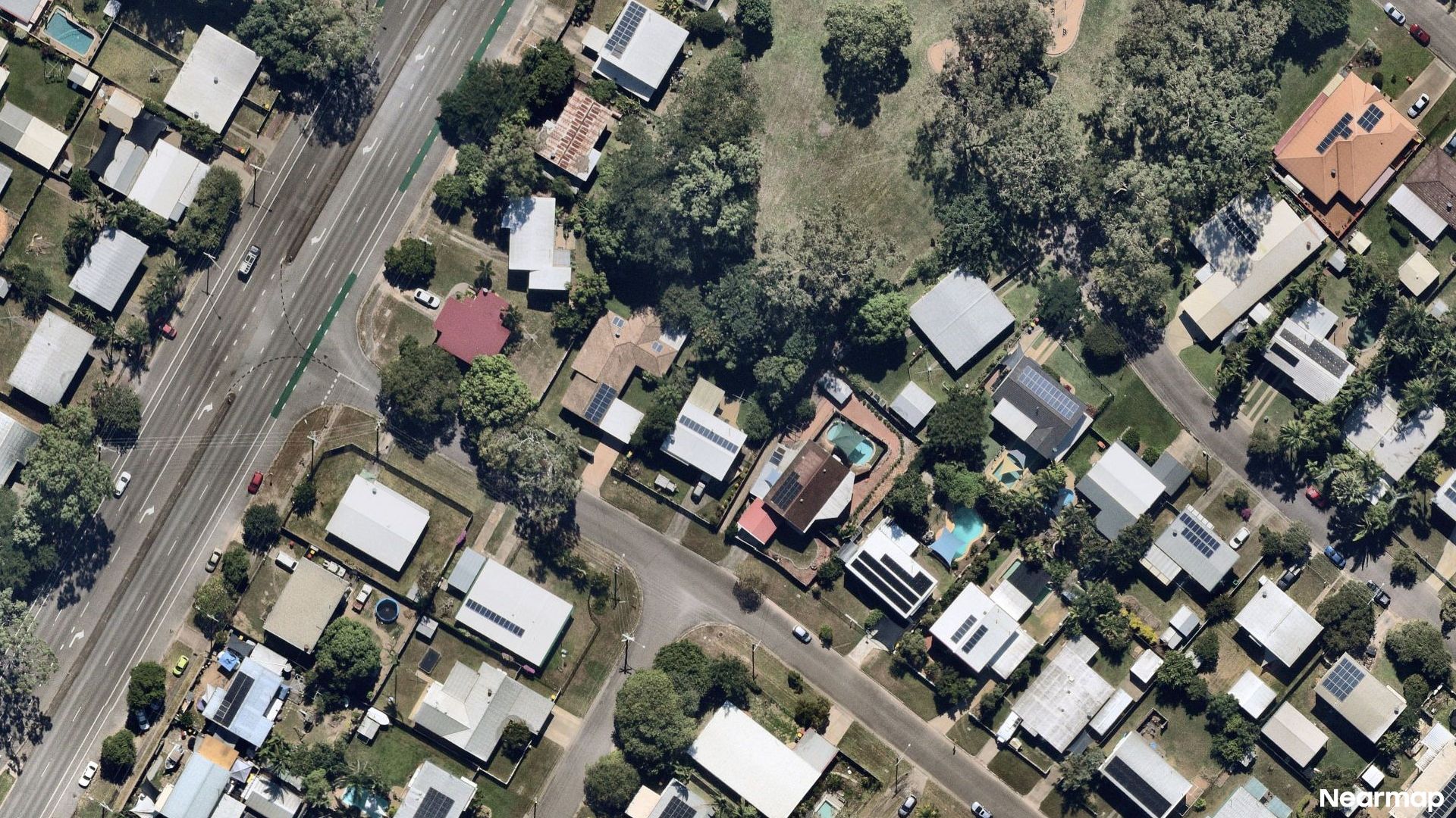Vertical aerial view