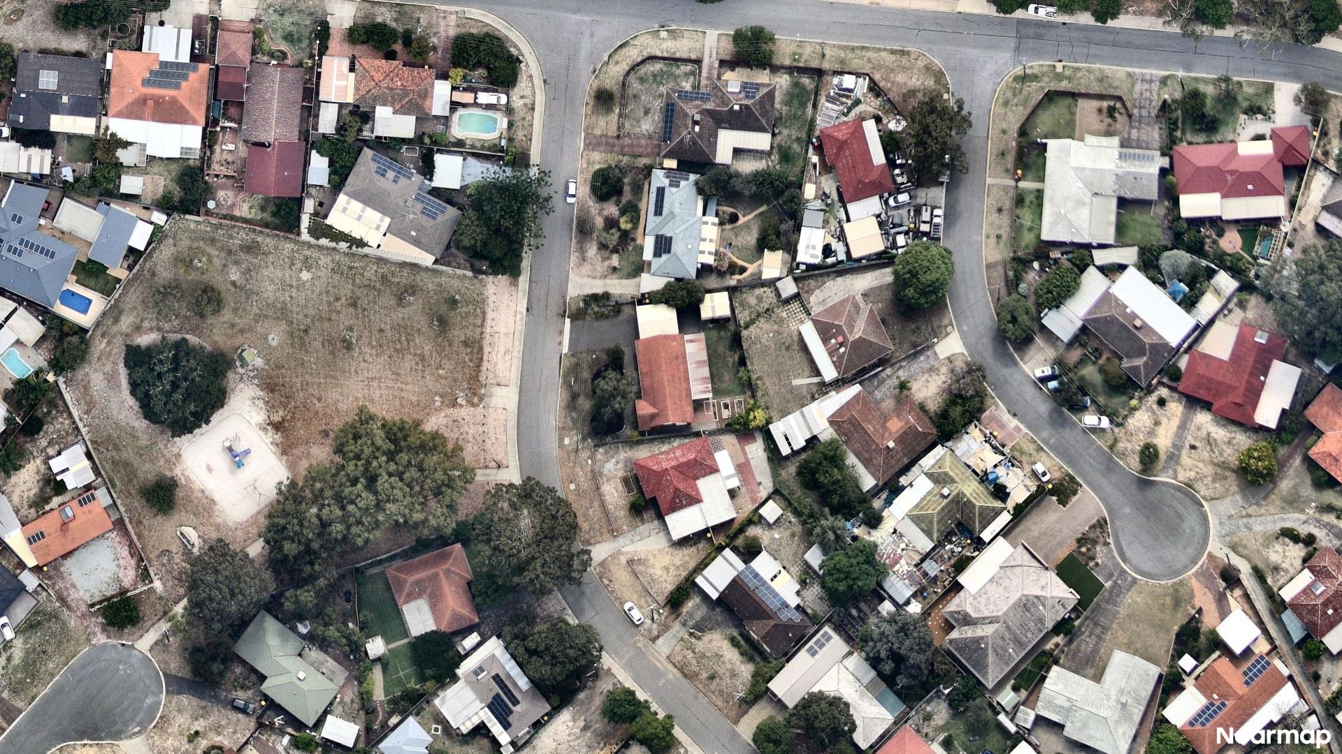 Vertical aerial view