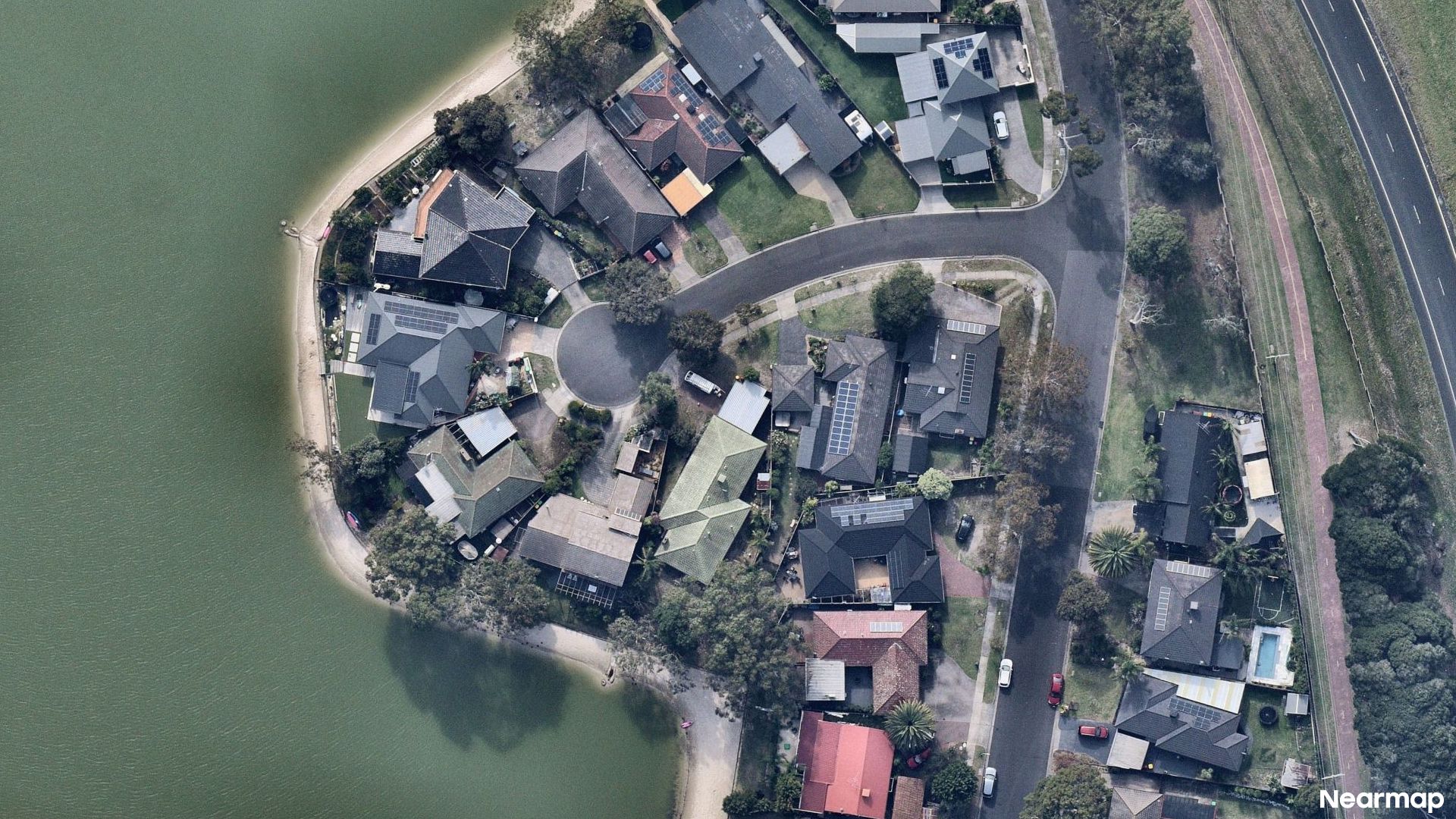 Vertical aerial view