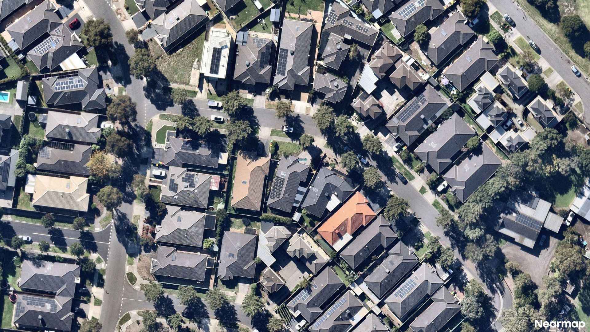 Vertical aerial view