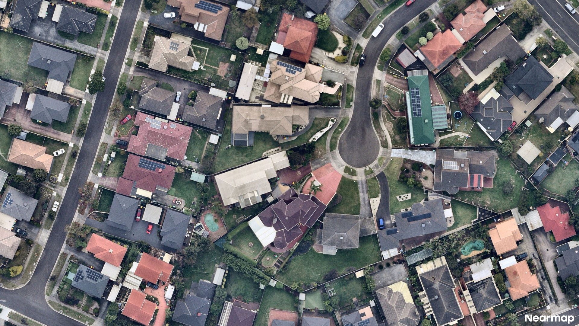 Vertical aerial view
