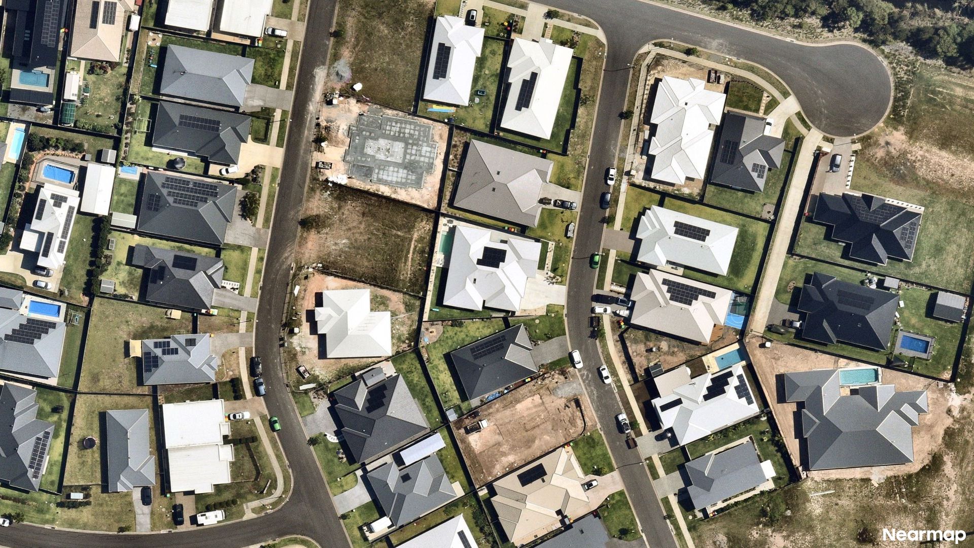 Vertical aerial view