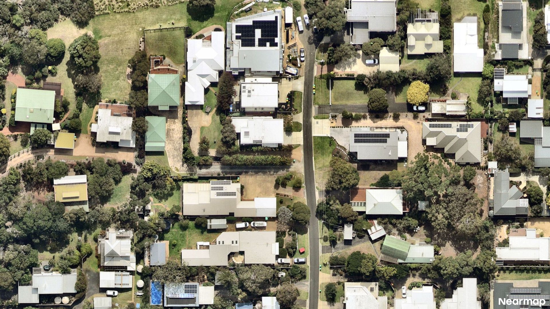 Vertical aerial view