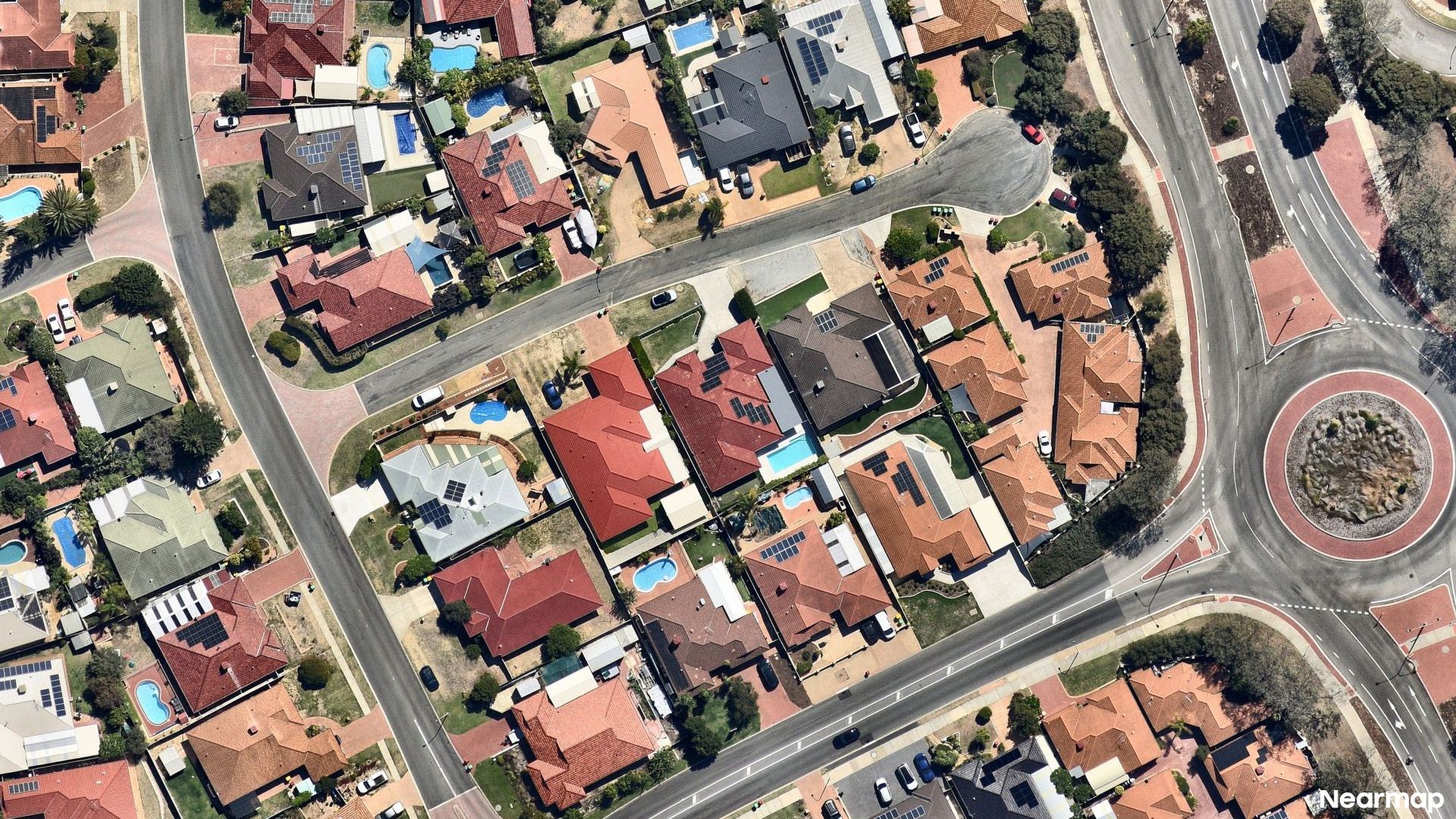 Vertical aerial view
