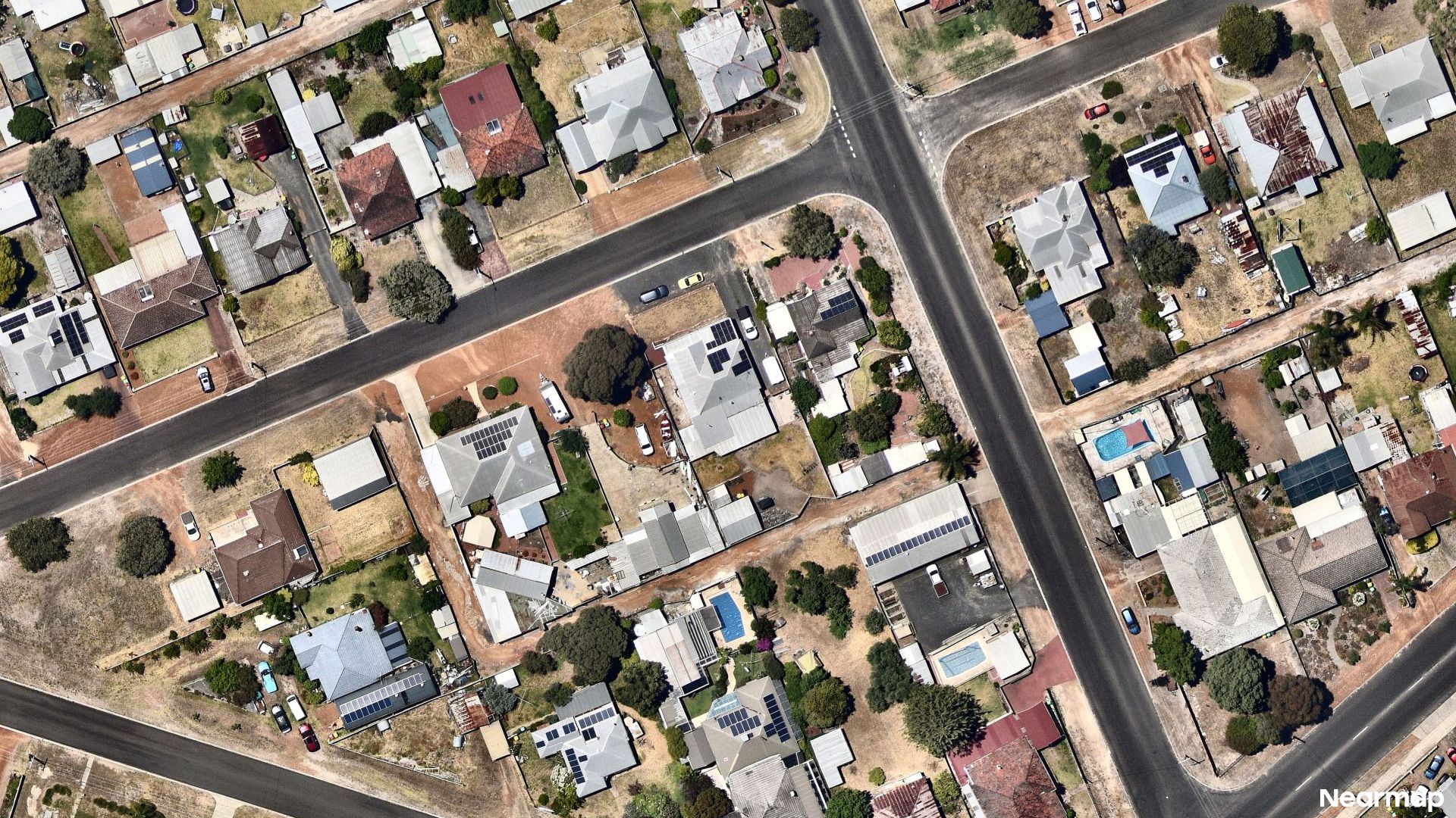 Vertical aerial view