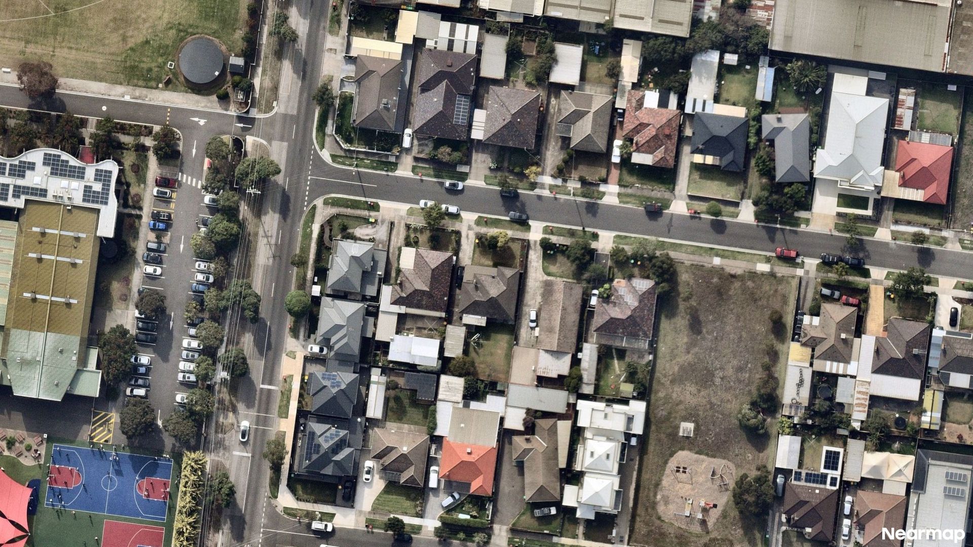Vertical aerial view