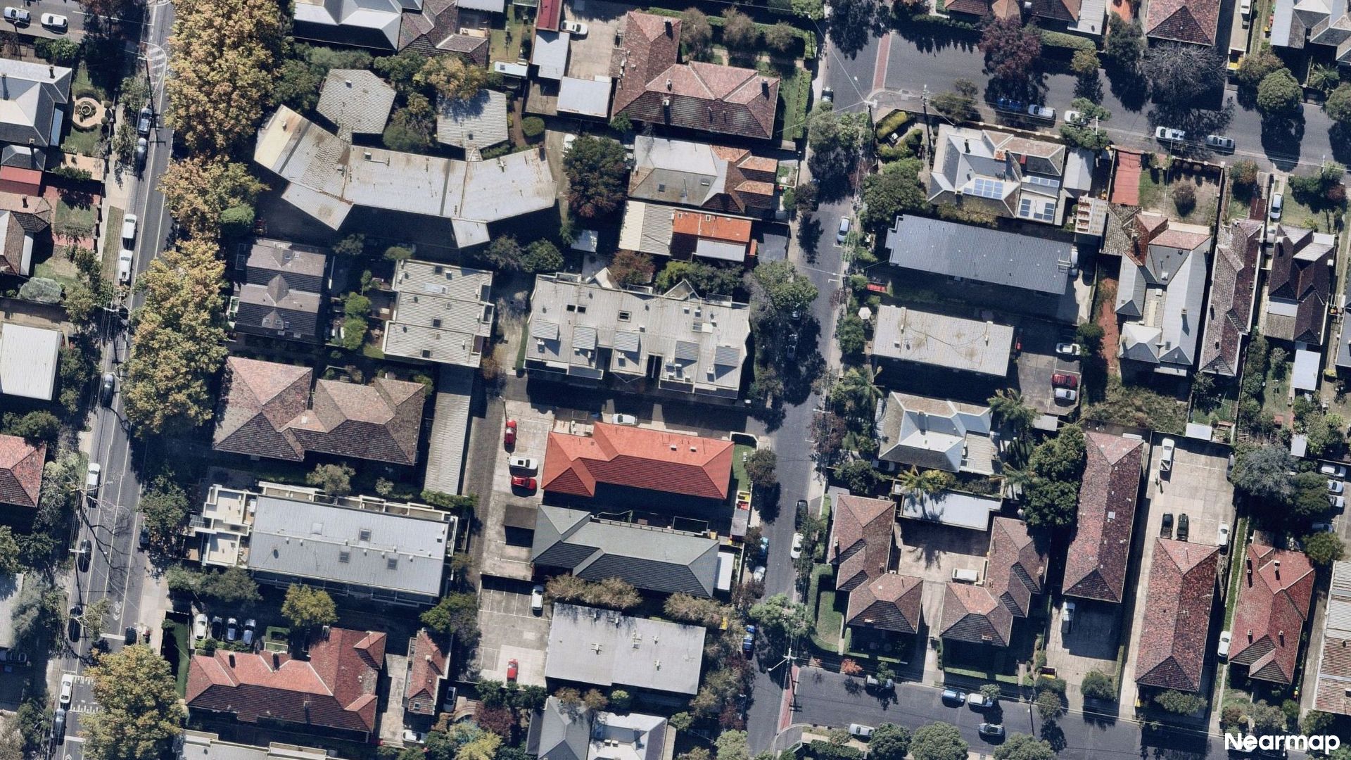 Vertical aerial view
