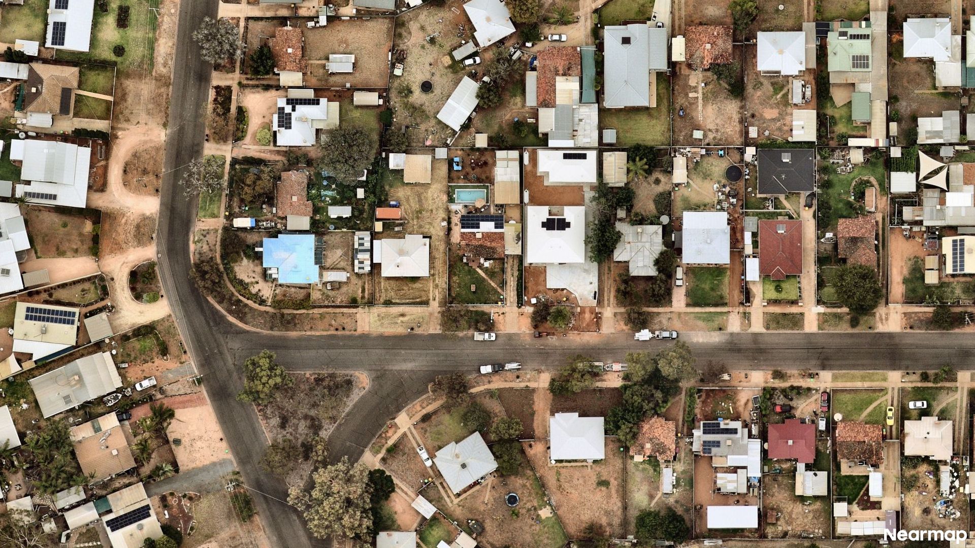 Vertical aerial view